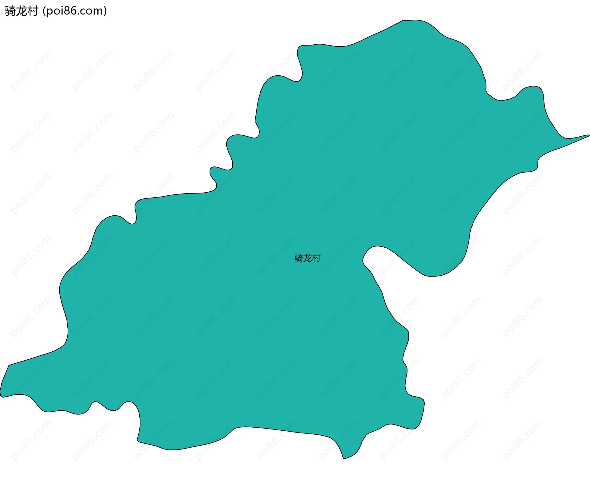 骑龙村边界地图