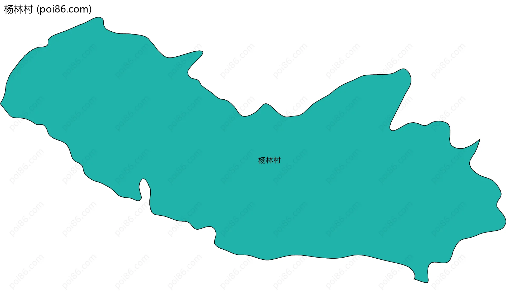 杨林村边界地图