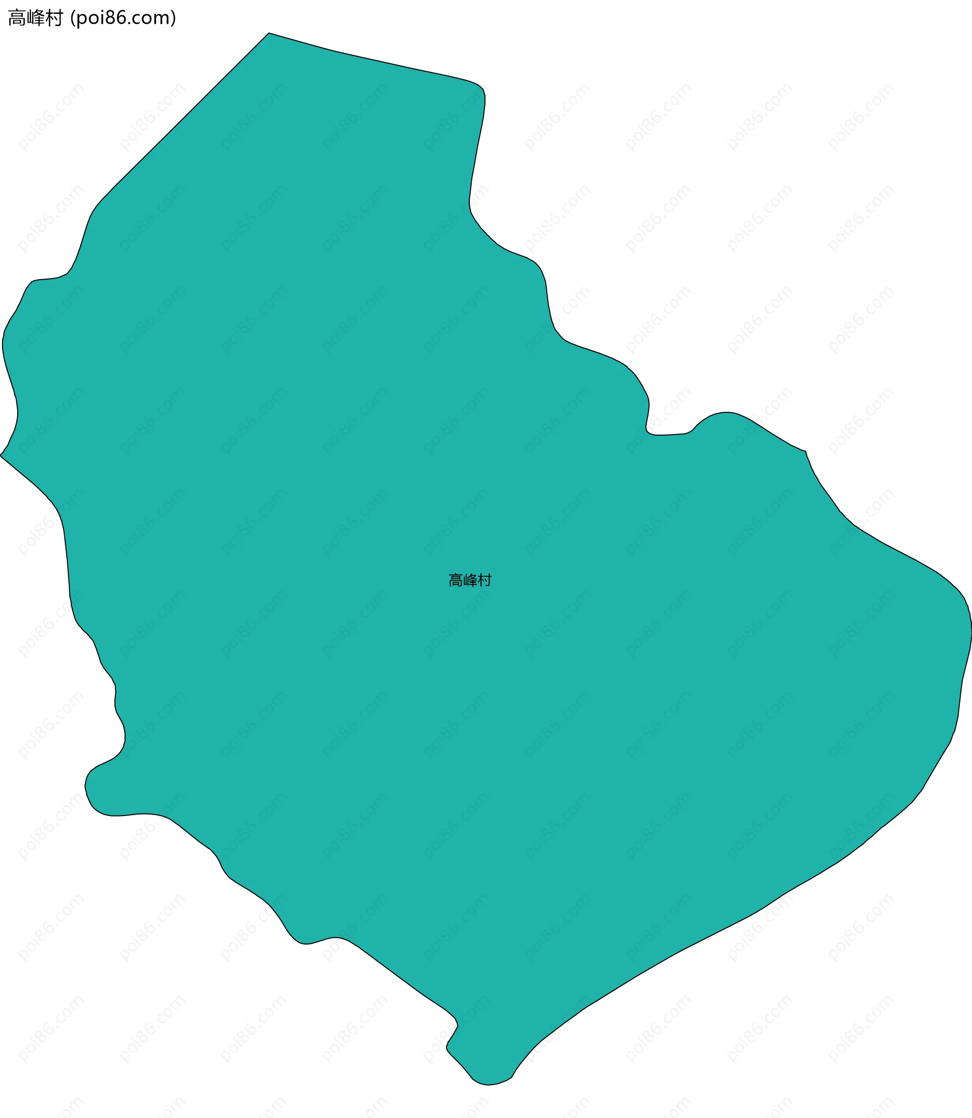 高峰村边界地图