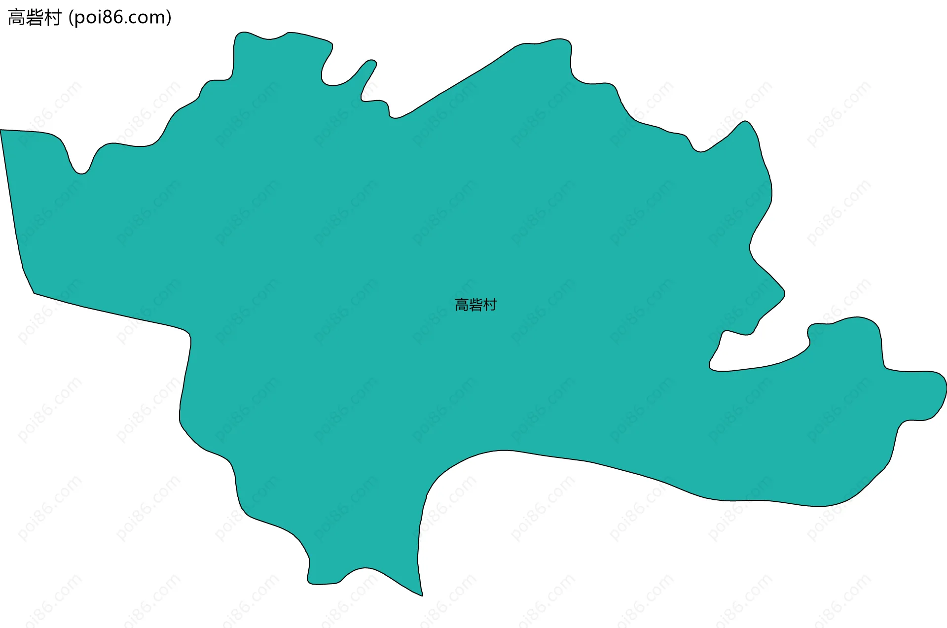 高砦村边界地图