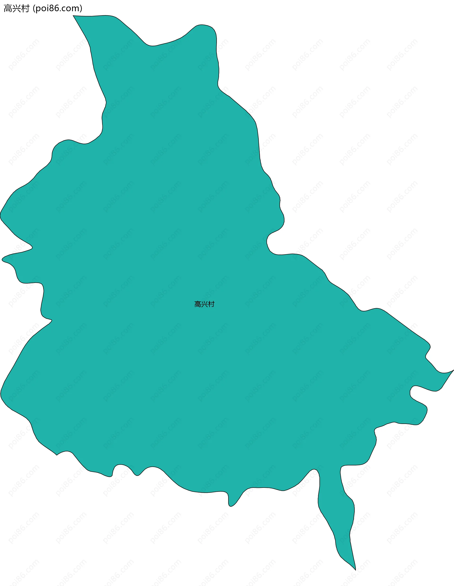 高兴村边界地图
