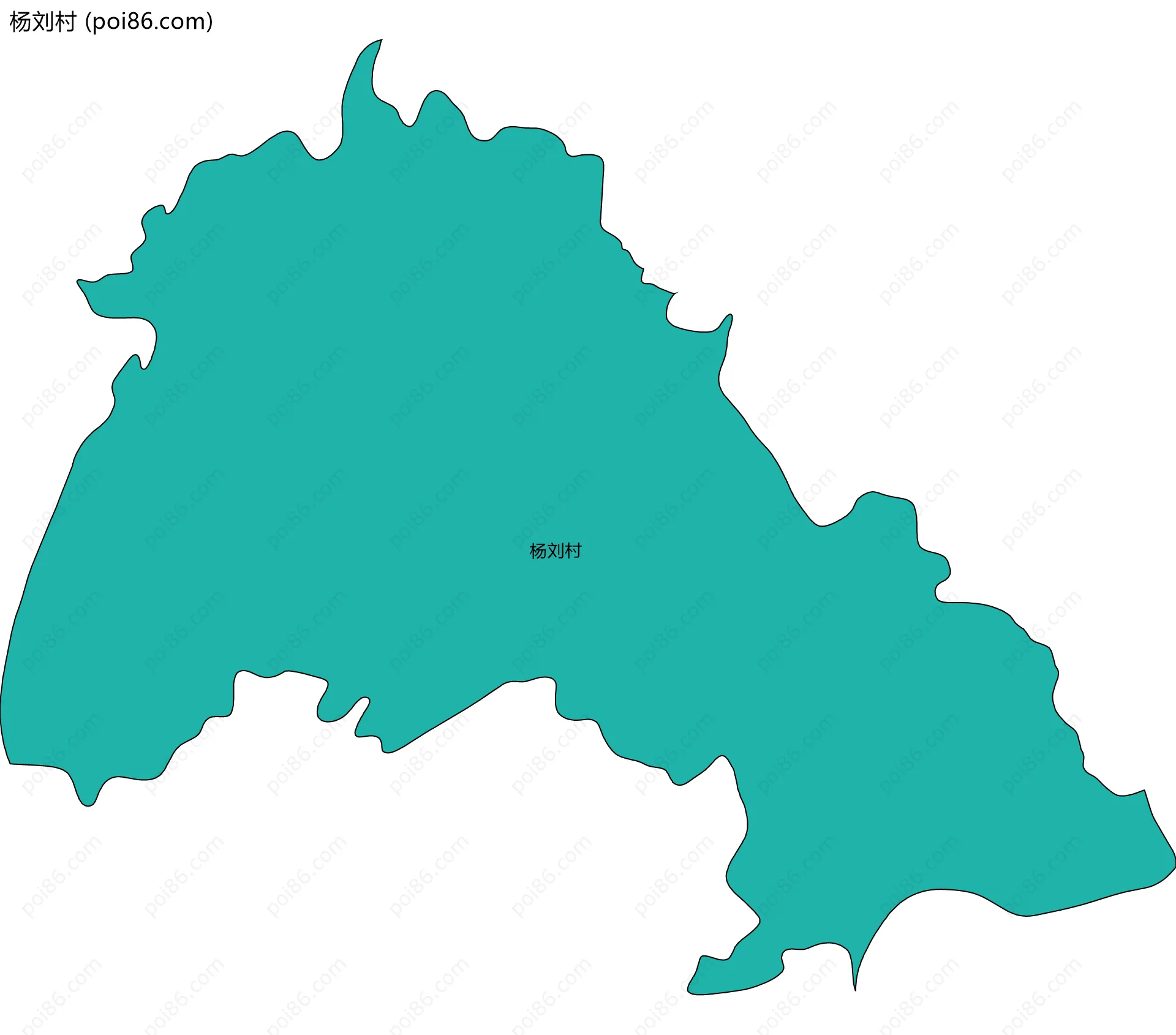 杨刘村边界地图