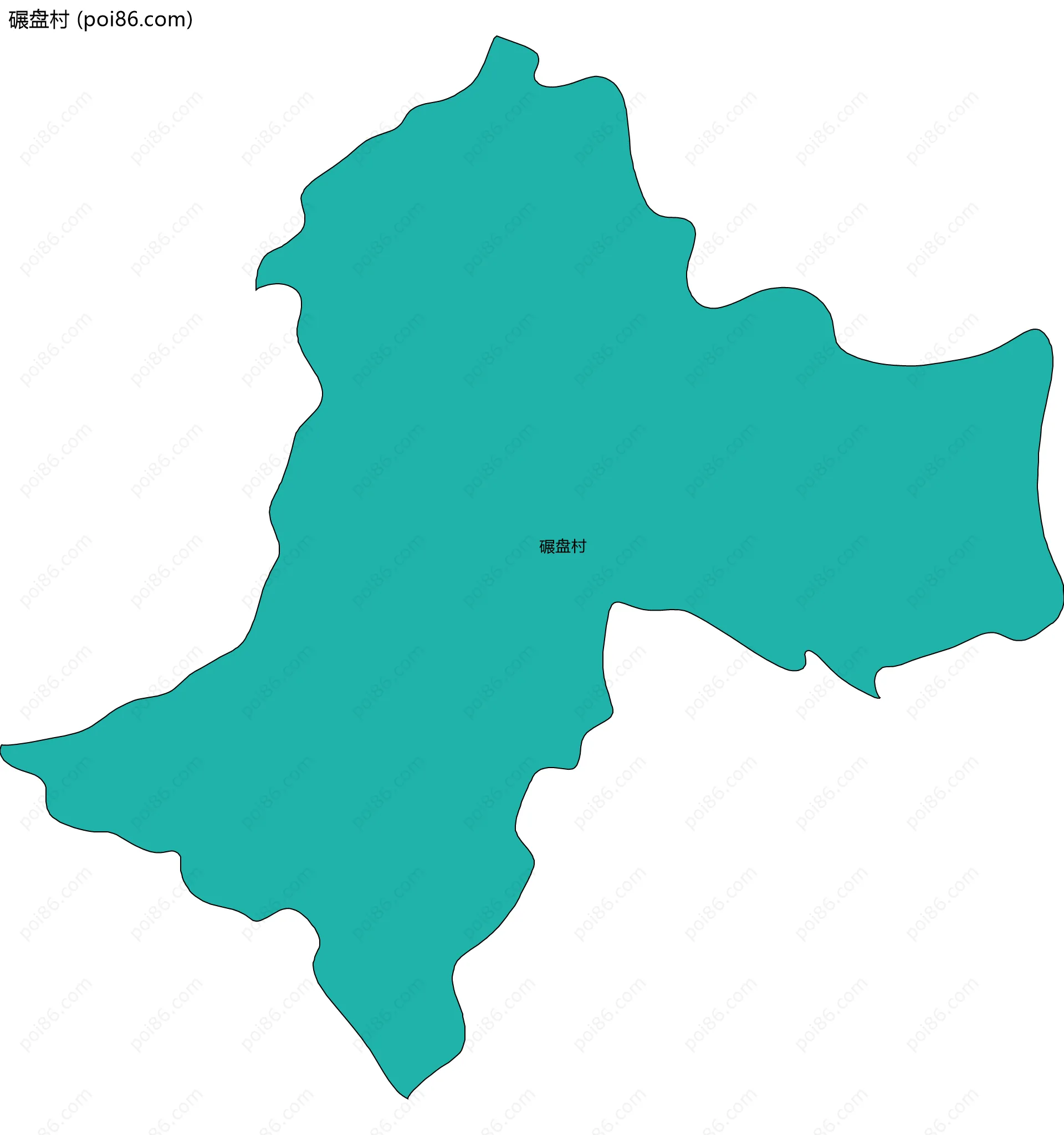 碾盘村边界地图