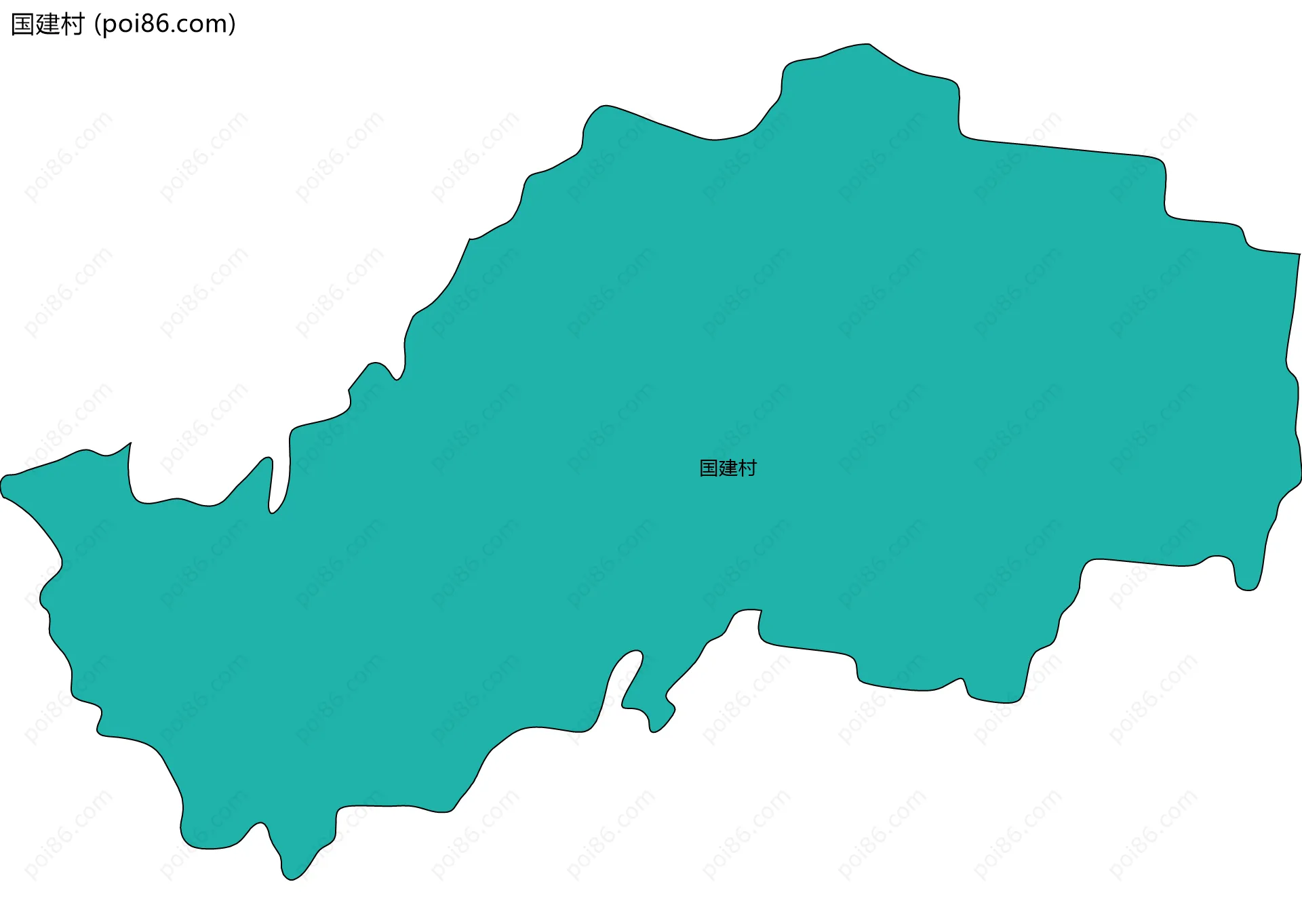 国建村边界地图