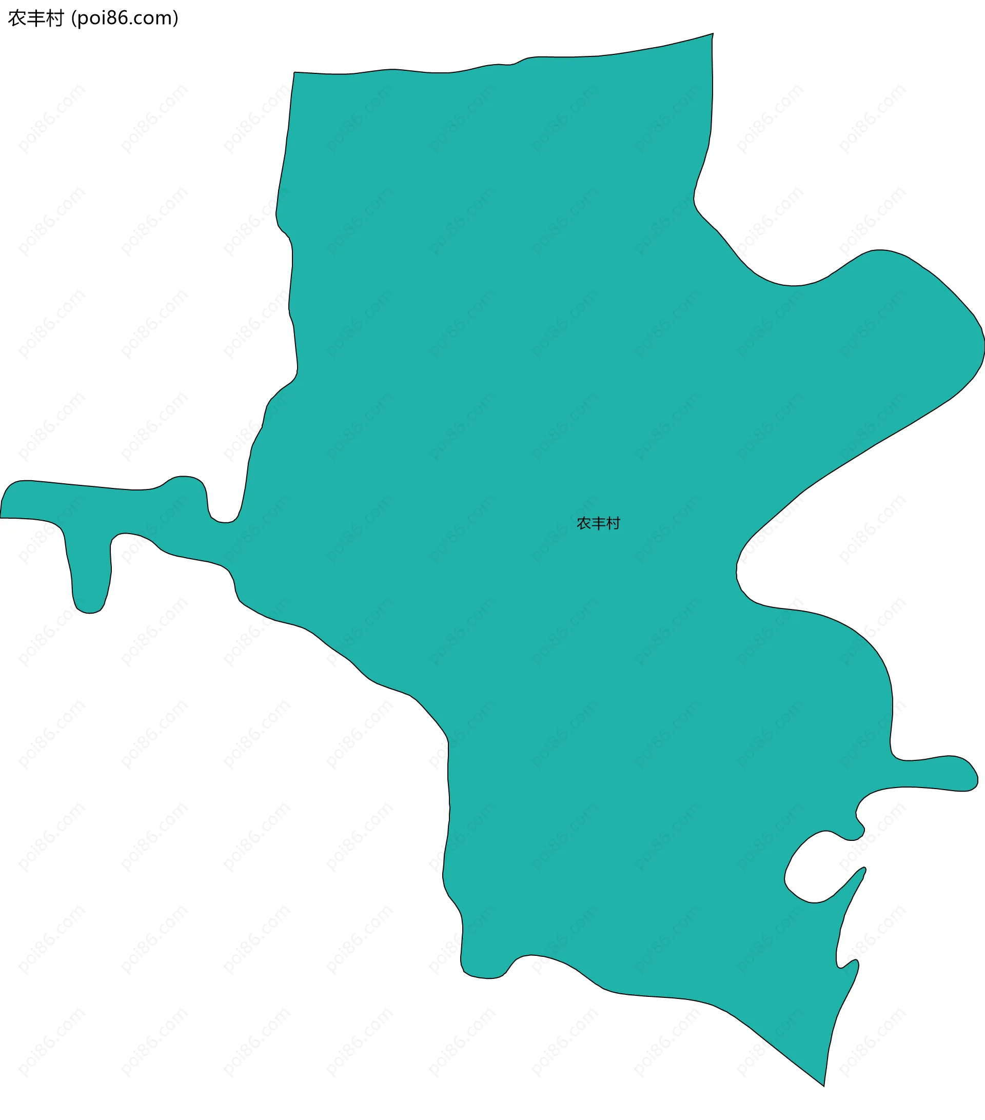 农丰村边界地图