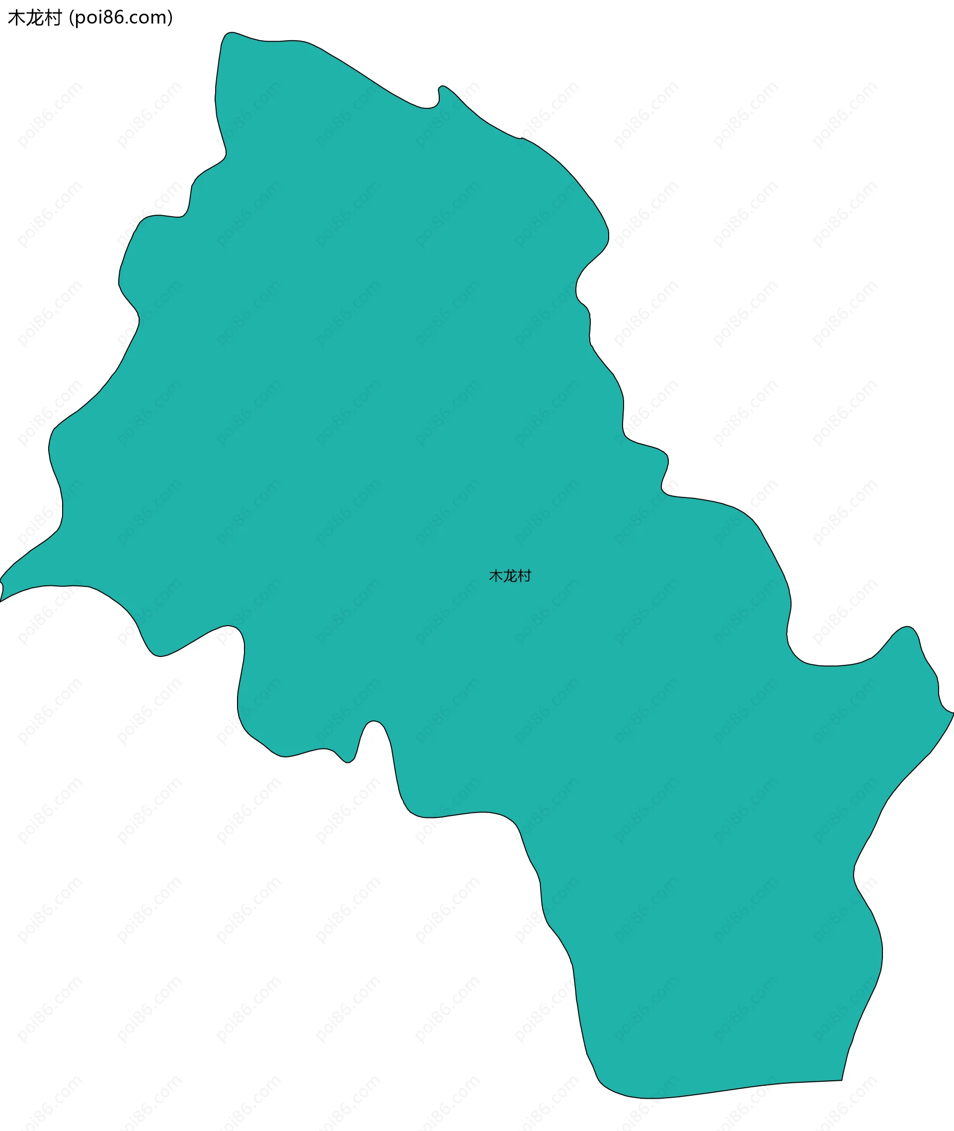 木龙村边界地图