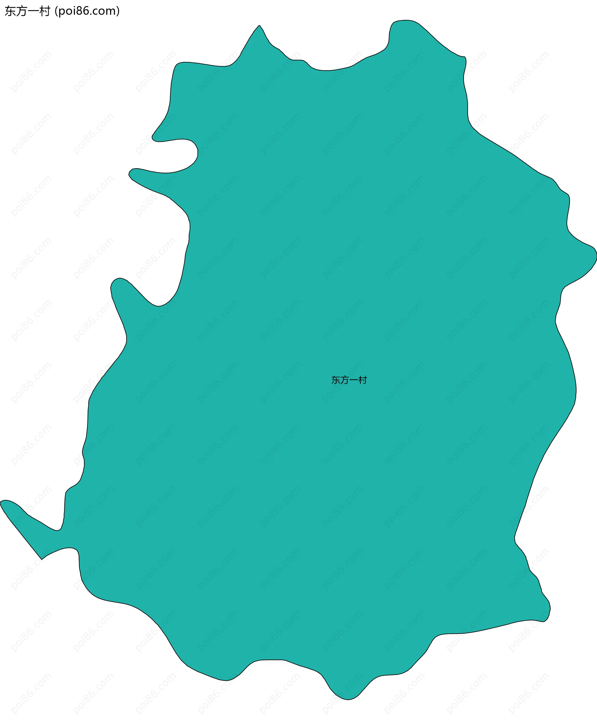 东方一村边界地图