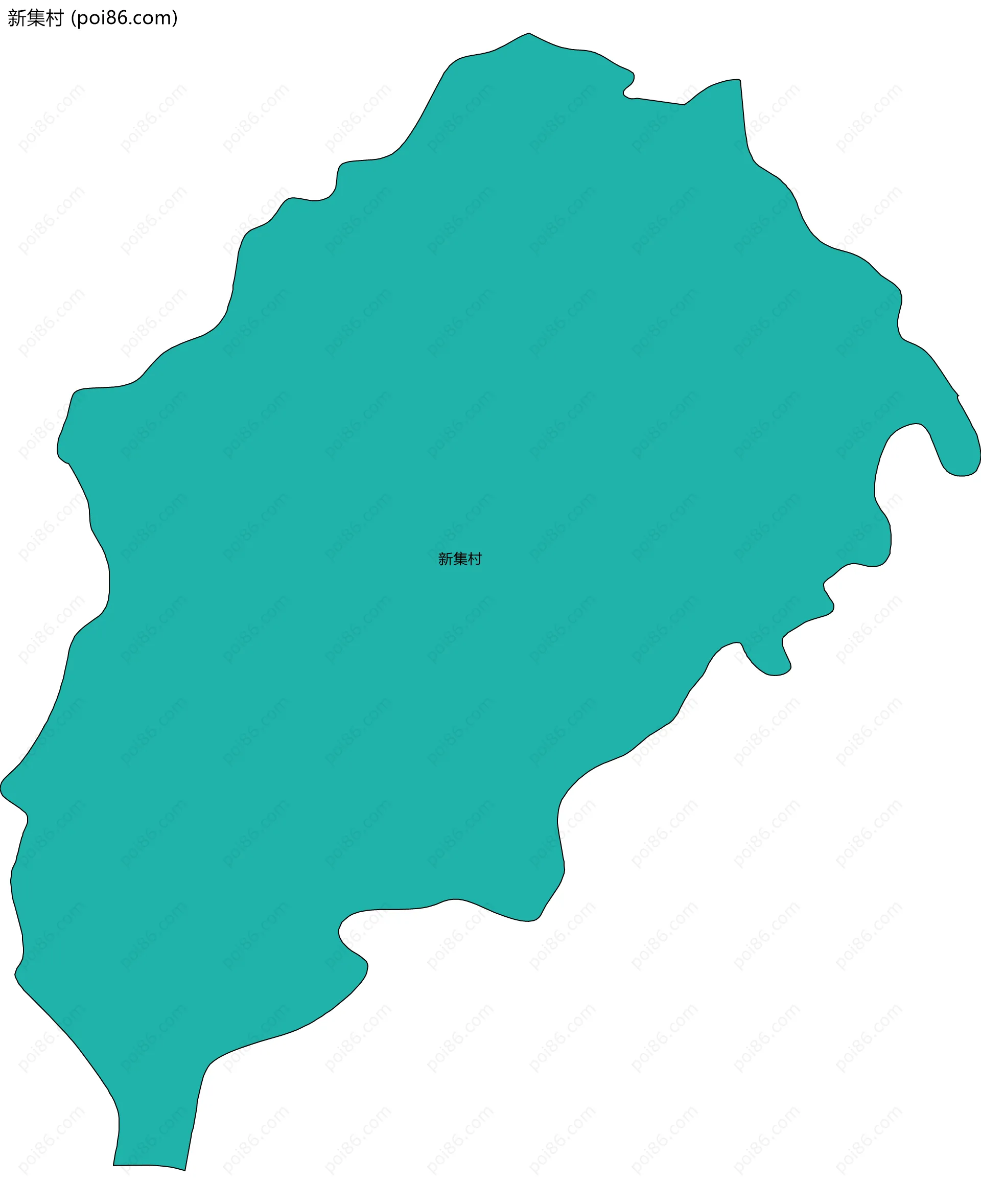 新集村边界地图