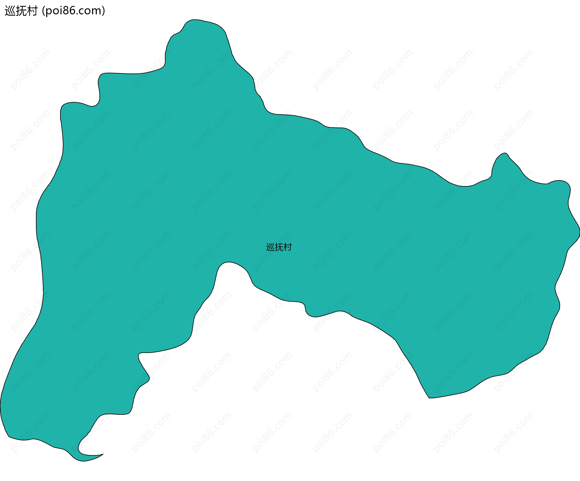 巡抚村边界地图