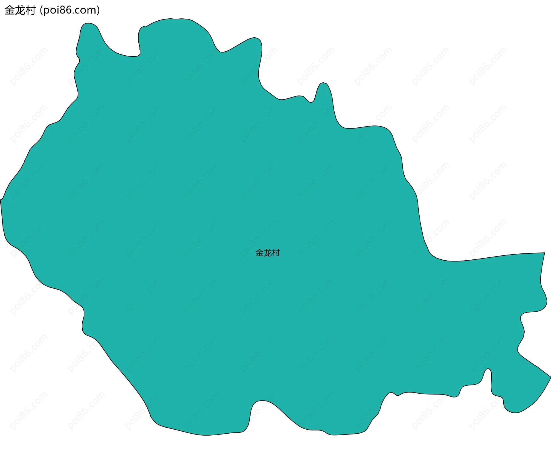 金龙村边界地图