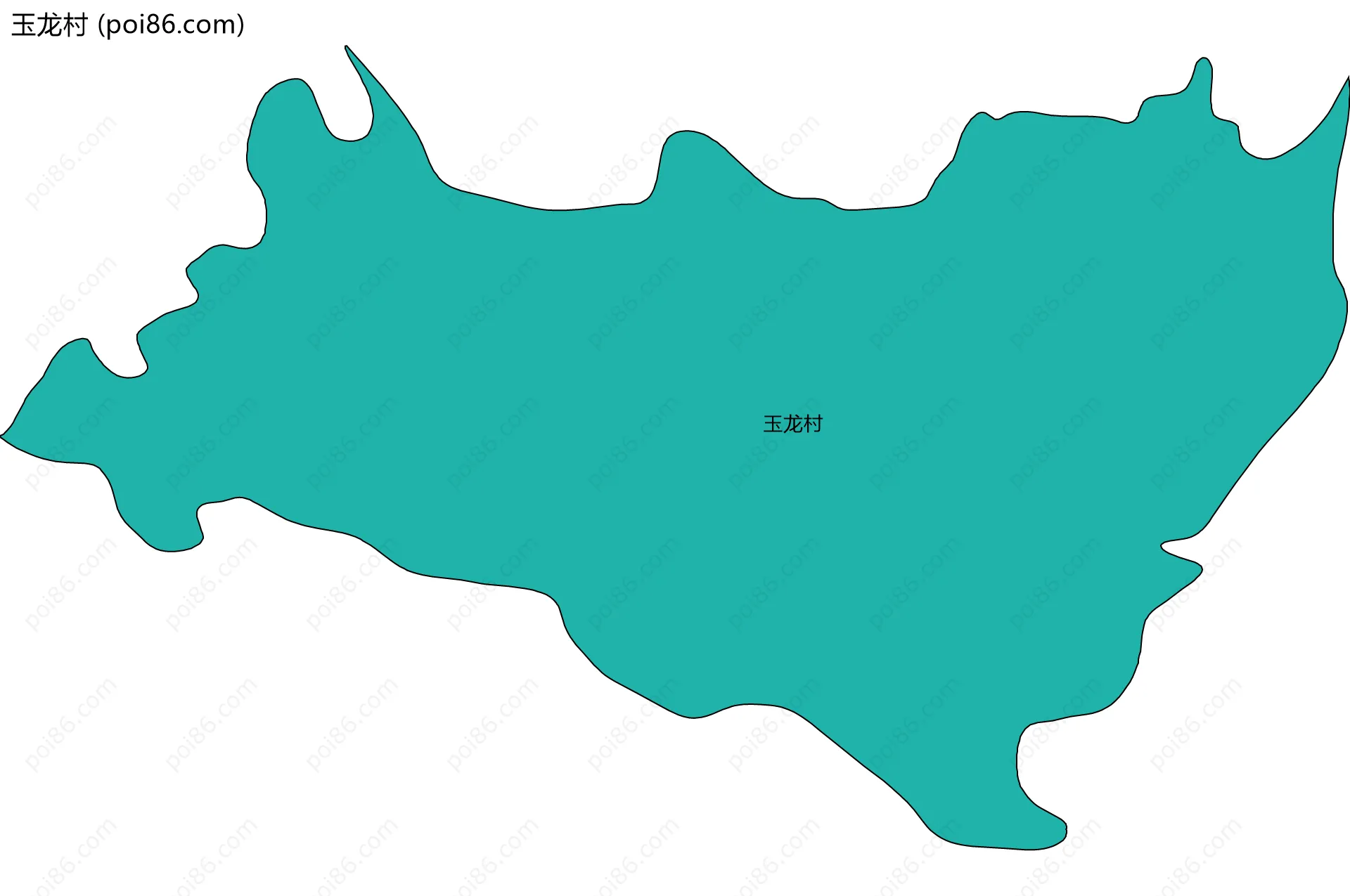 玉龙村边界地图