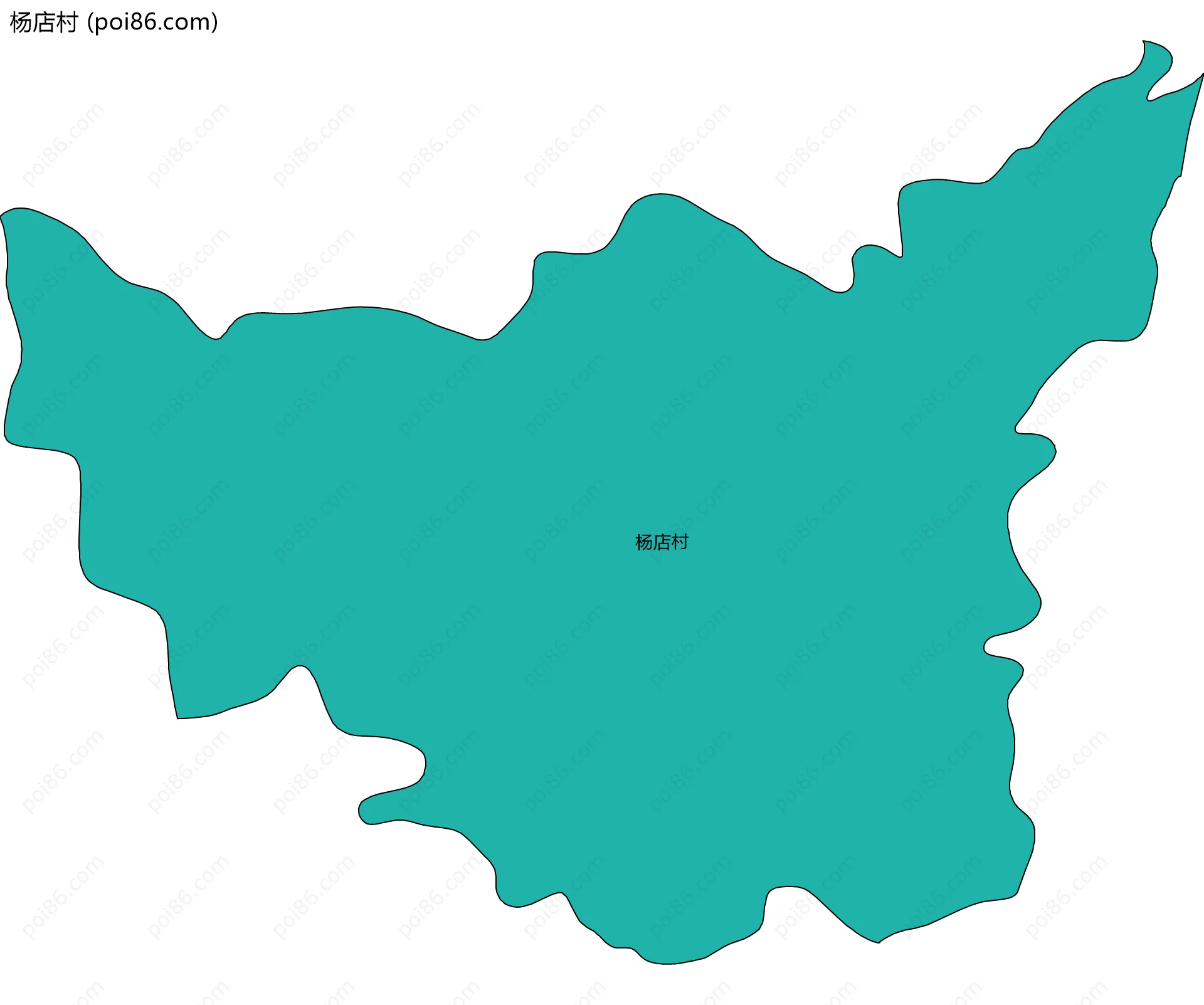 杨店村边界地图