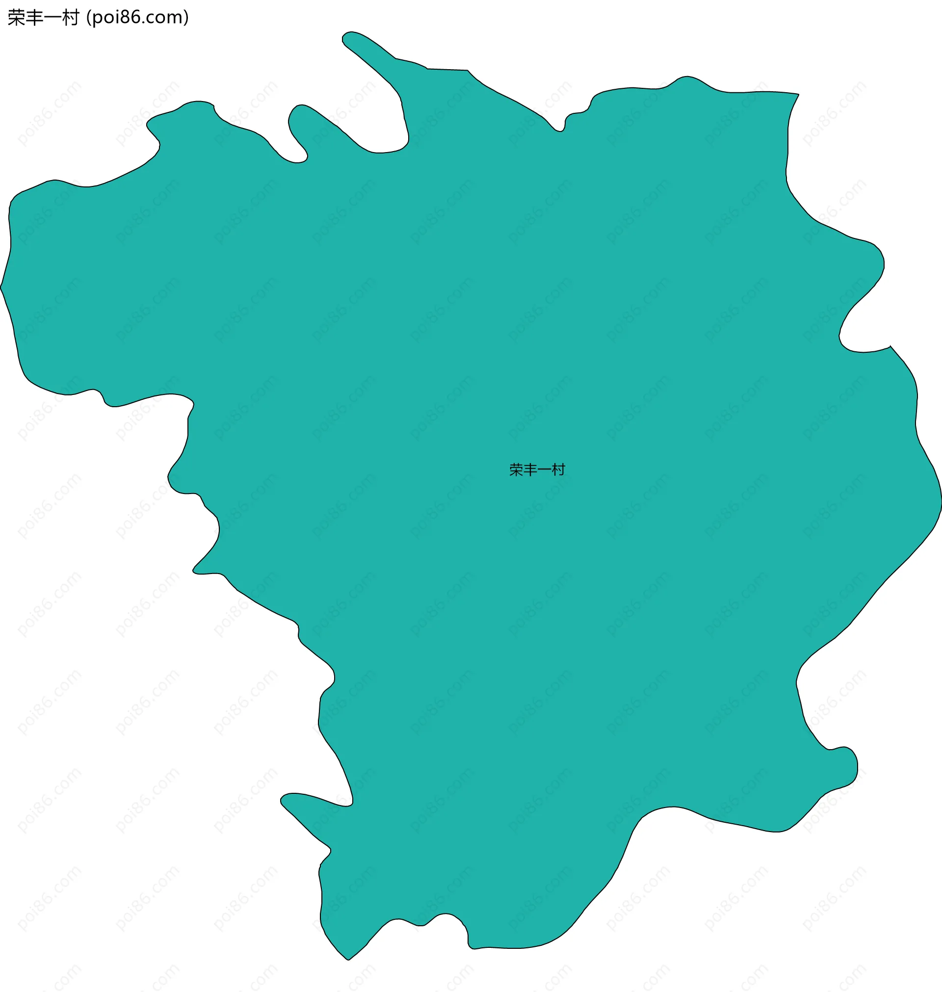 荣丰一村边界地图