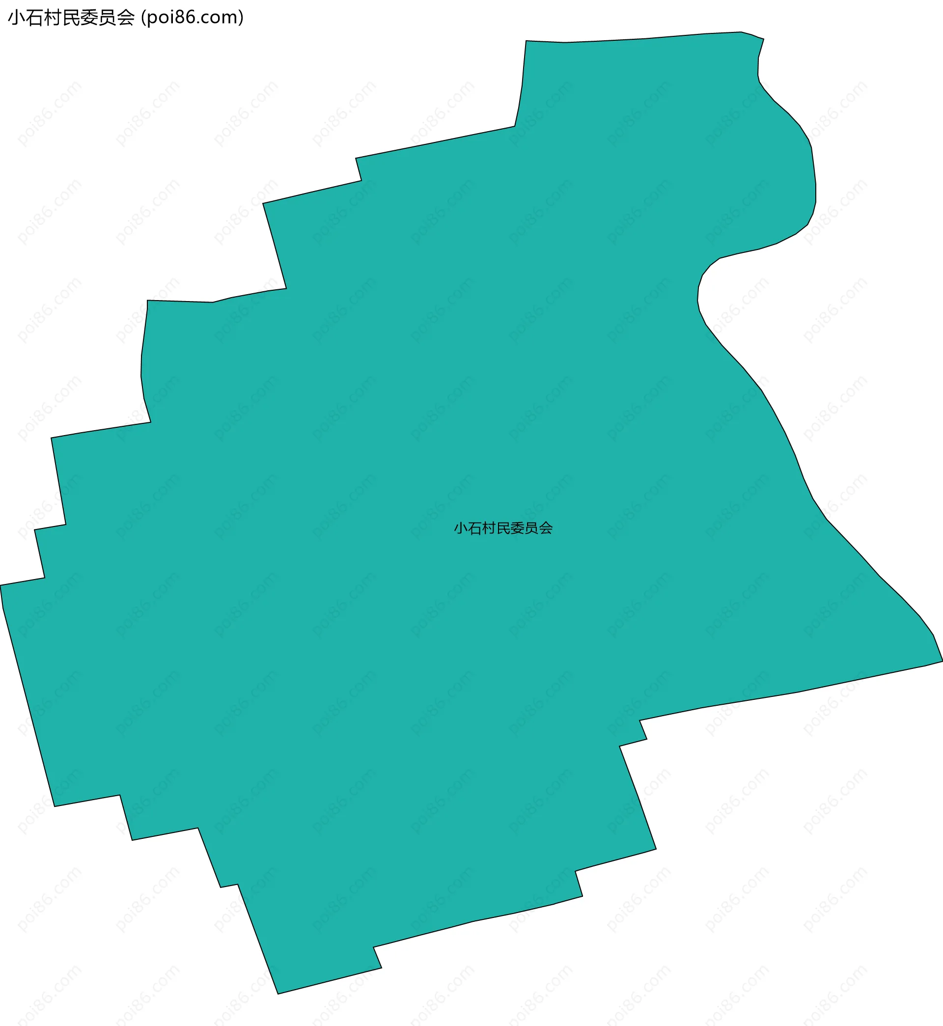 小石村民委员会边界地图