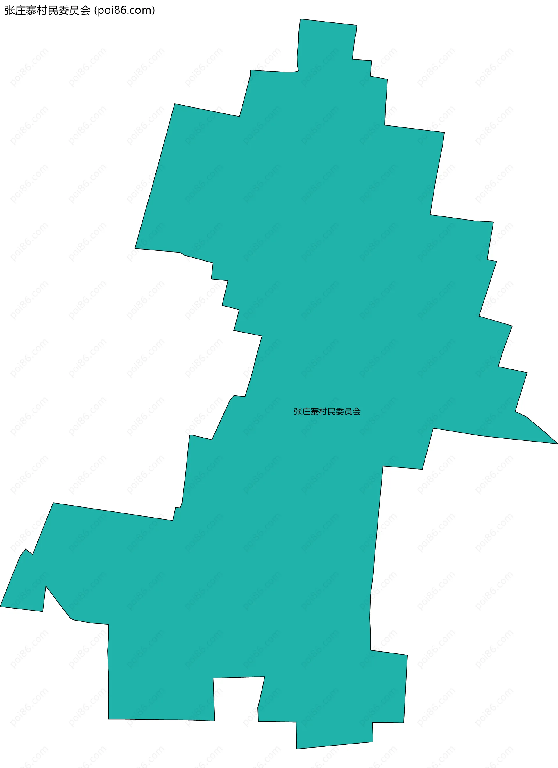 张庄寨村民委员会边界地图