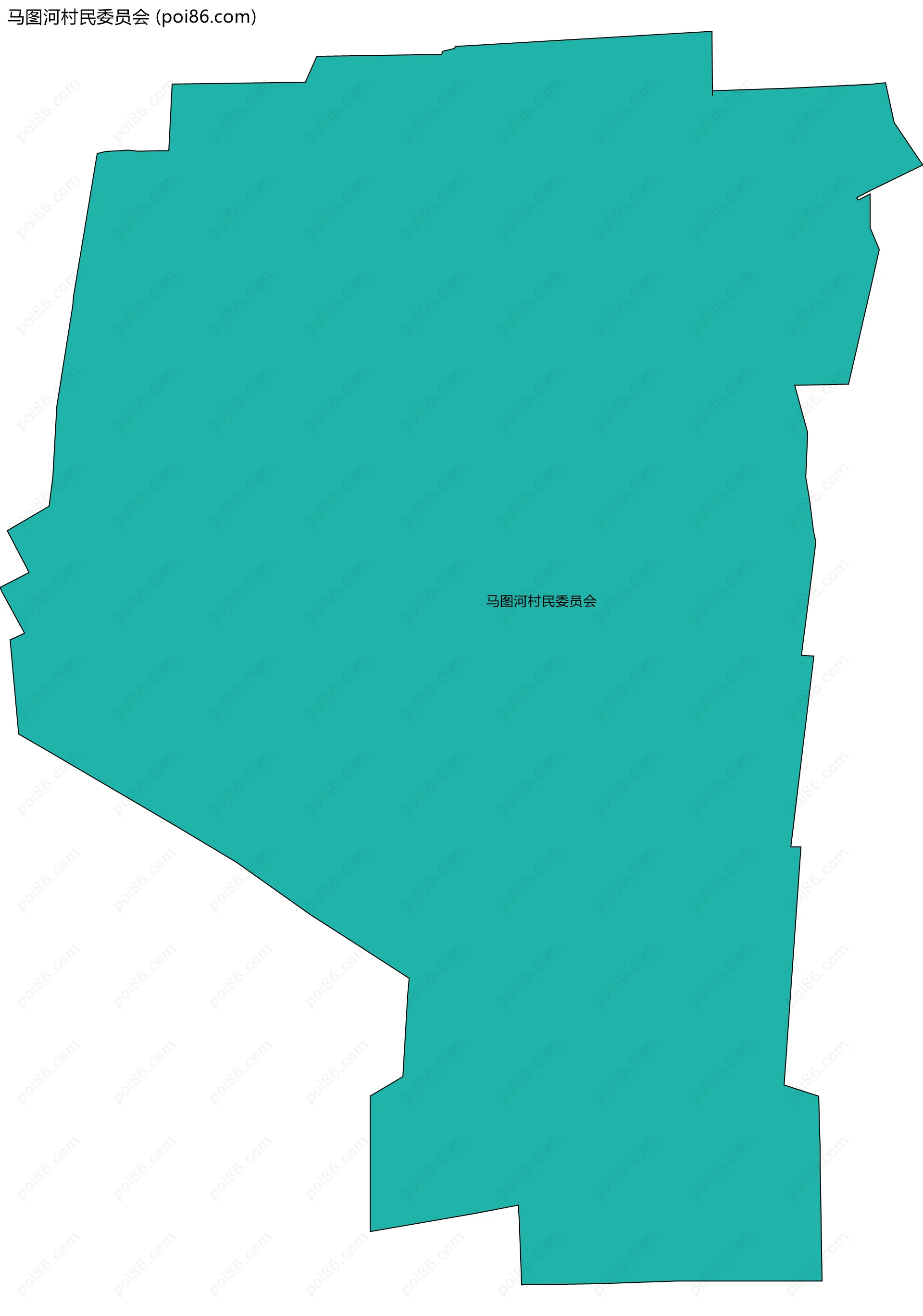 马图河村民委员会边界地图