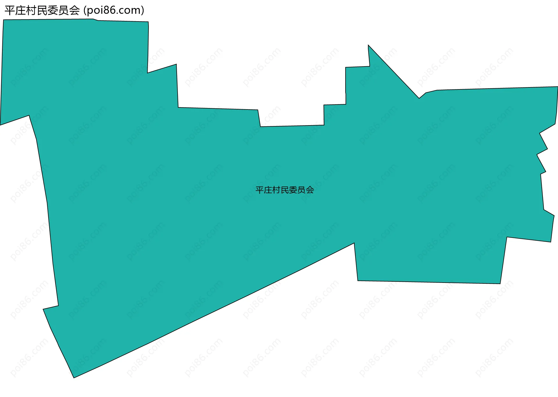 平庄村民委员会边界地图