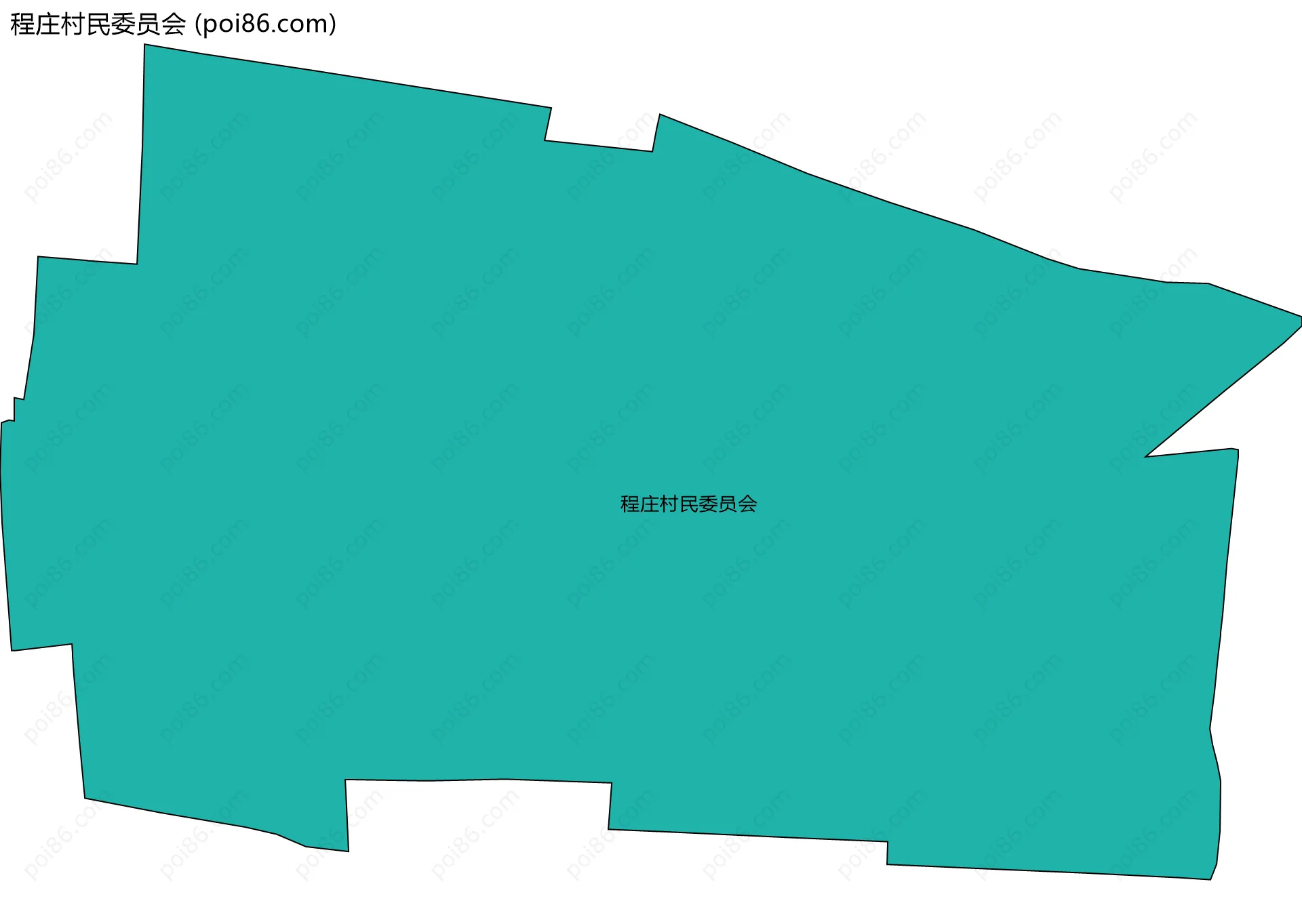 程庄村民委员会边界地图