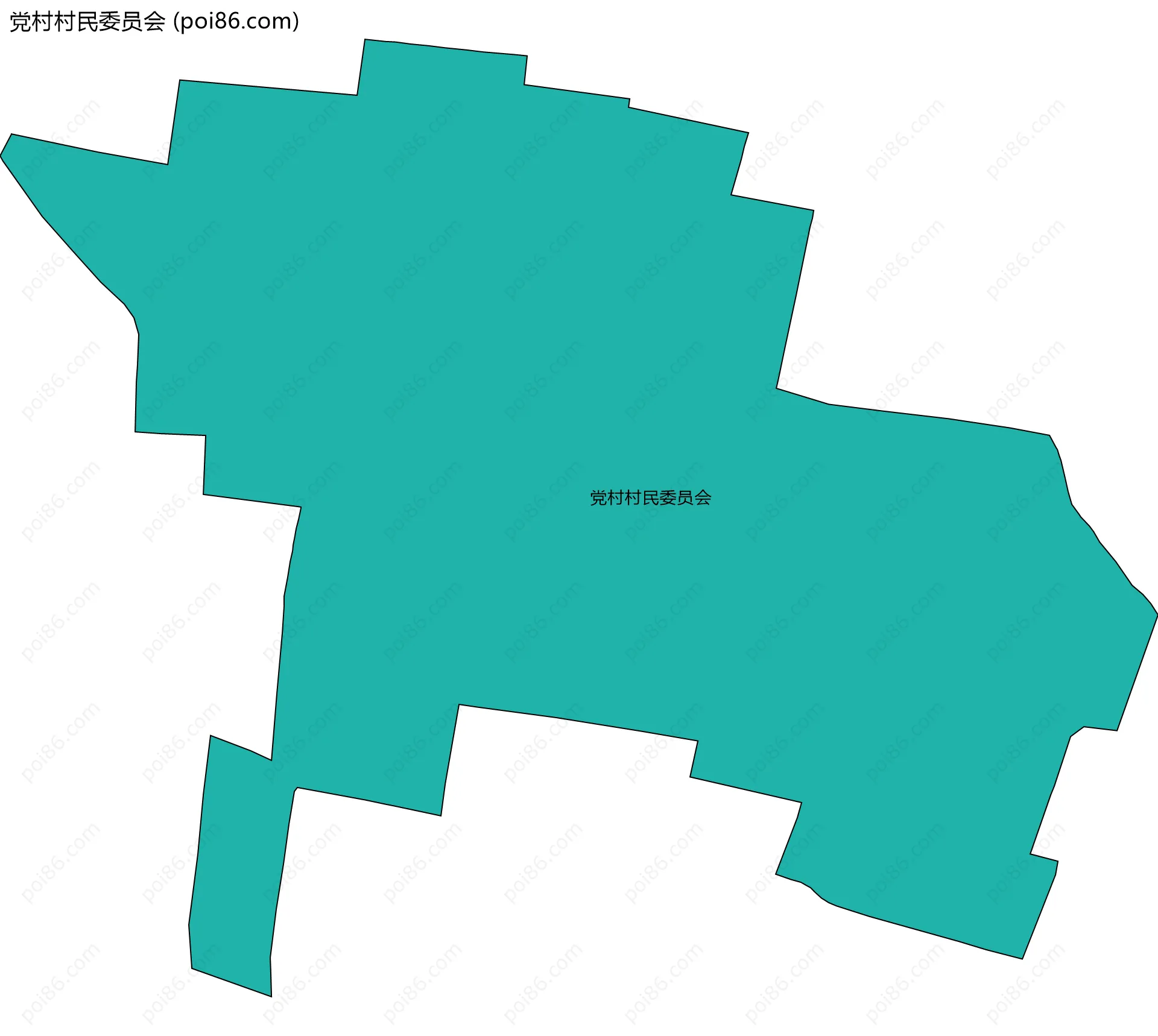 党村村民委员会边界地图