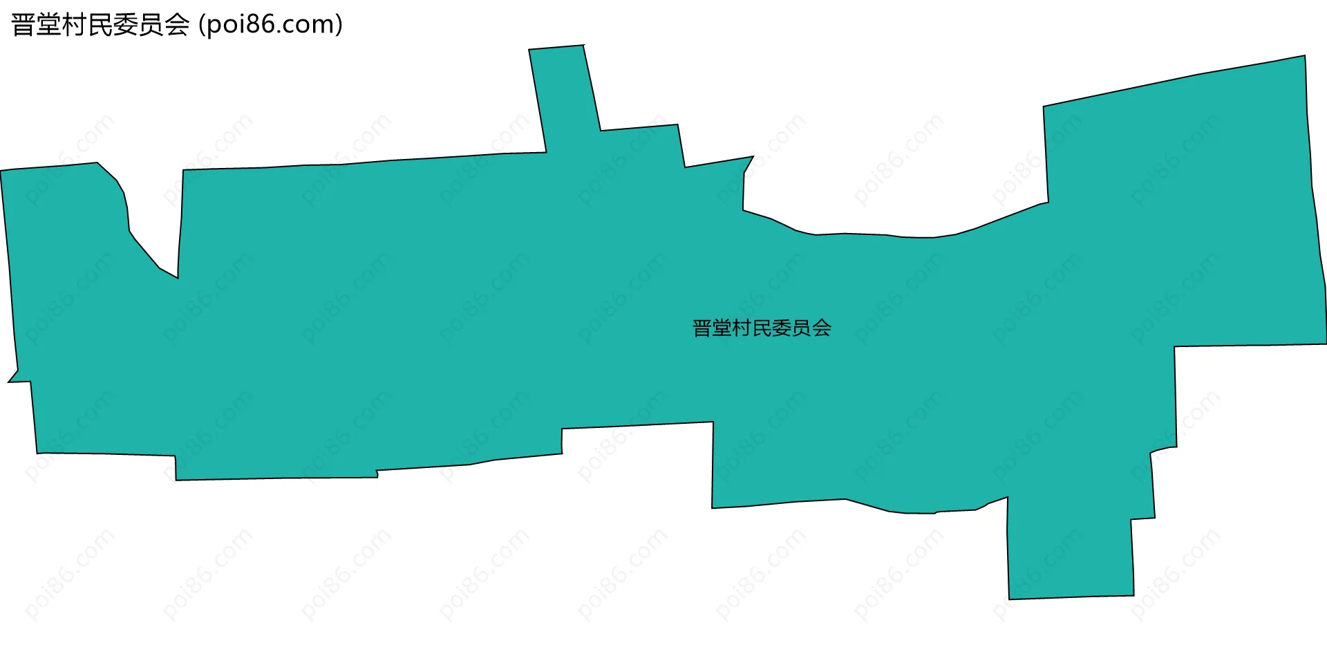 晋堂村民委员会边界地图