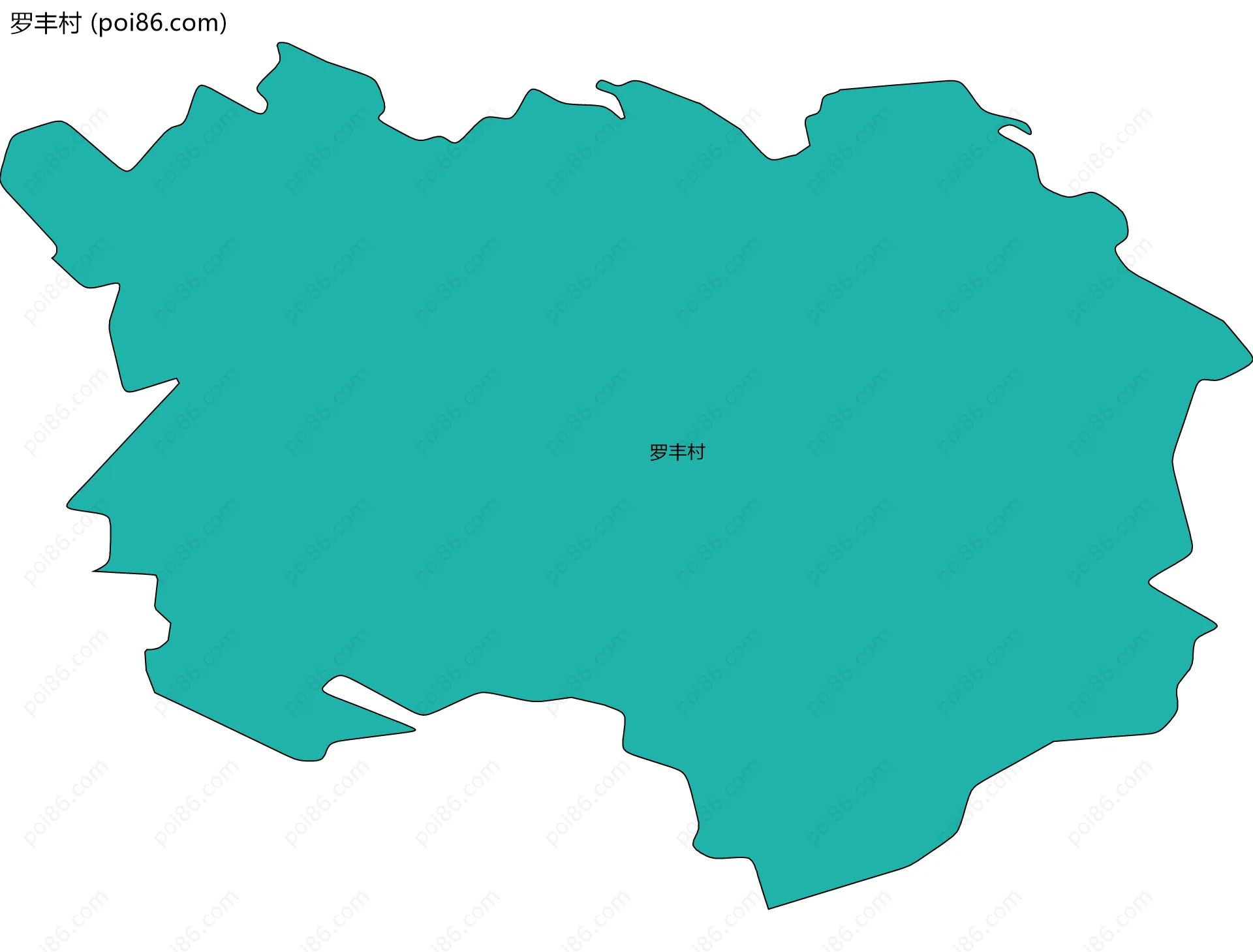 罗丰村边界地图
