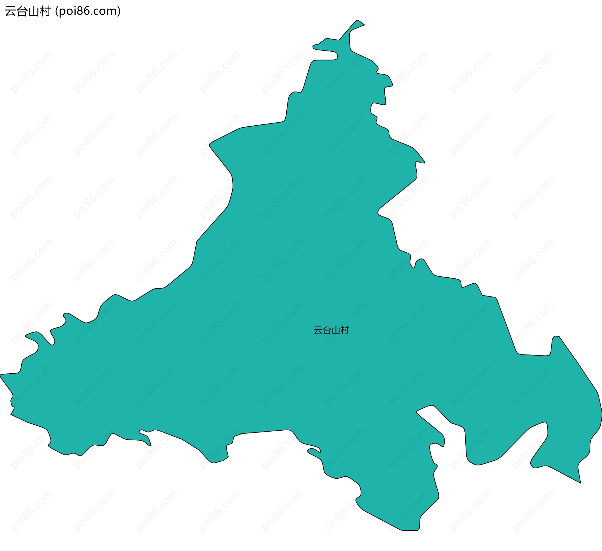 云台山村边界地图