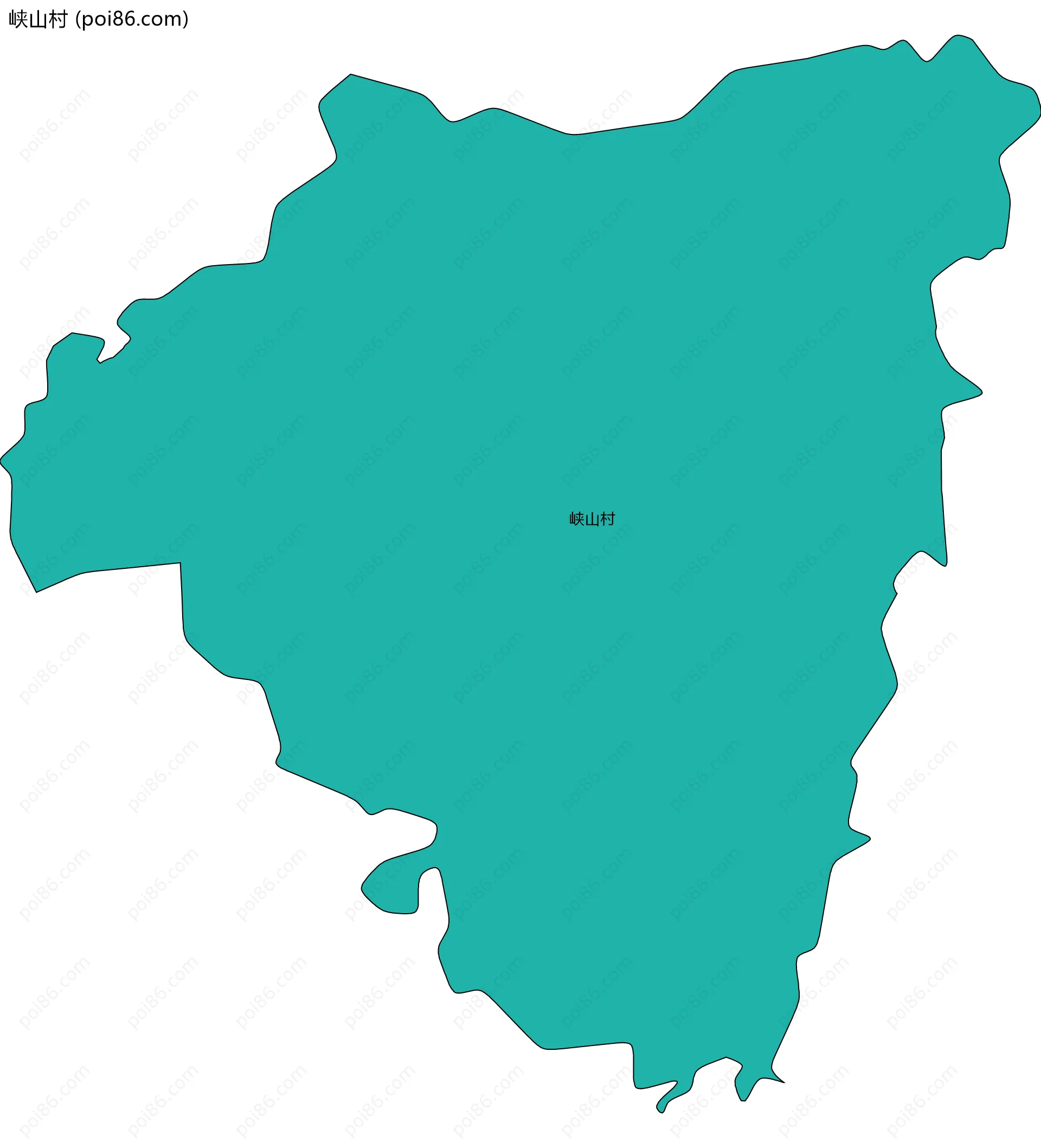 峡山村边界地图