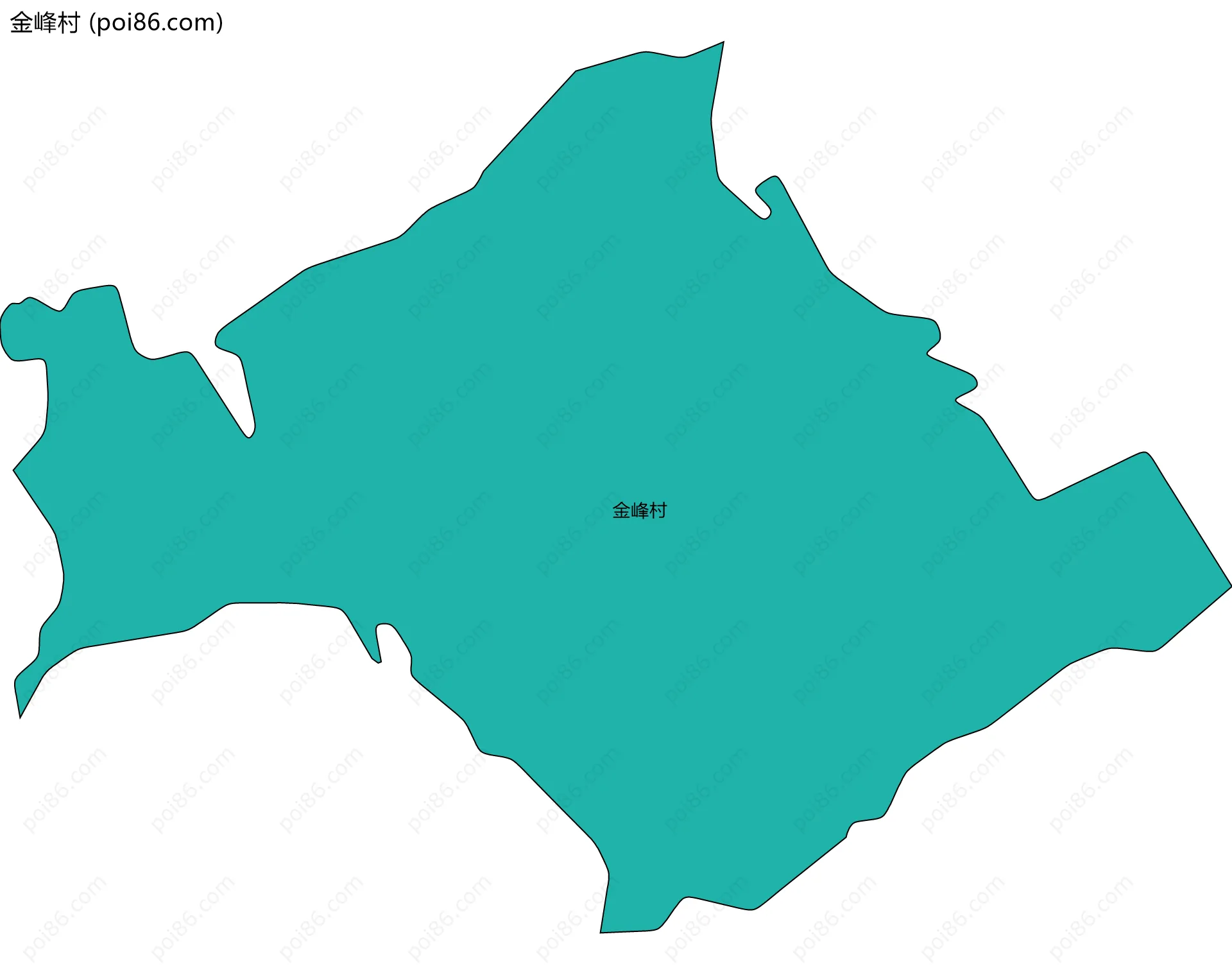金峰村边界地图