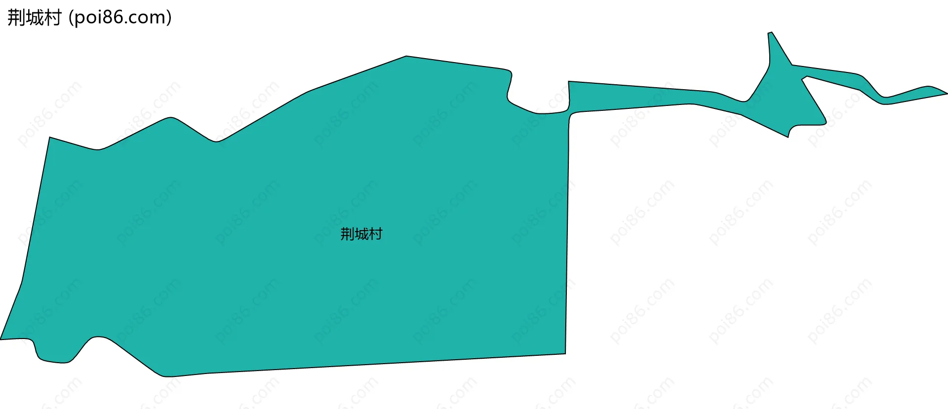 荆城村边界地图