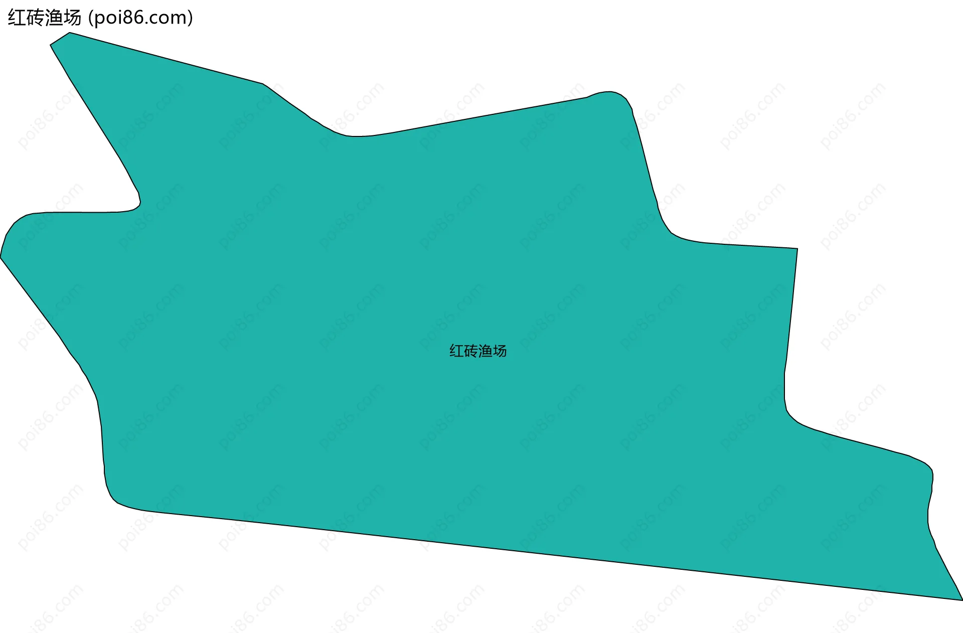 红砖渔场边界地图