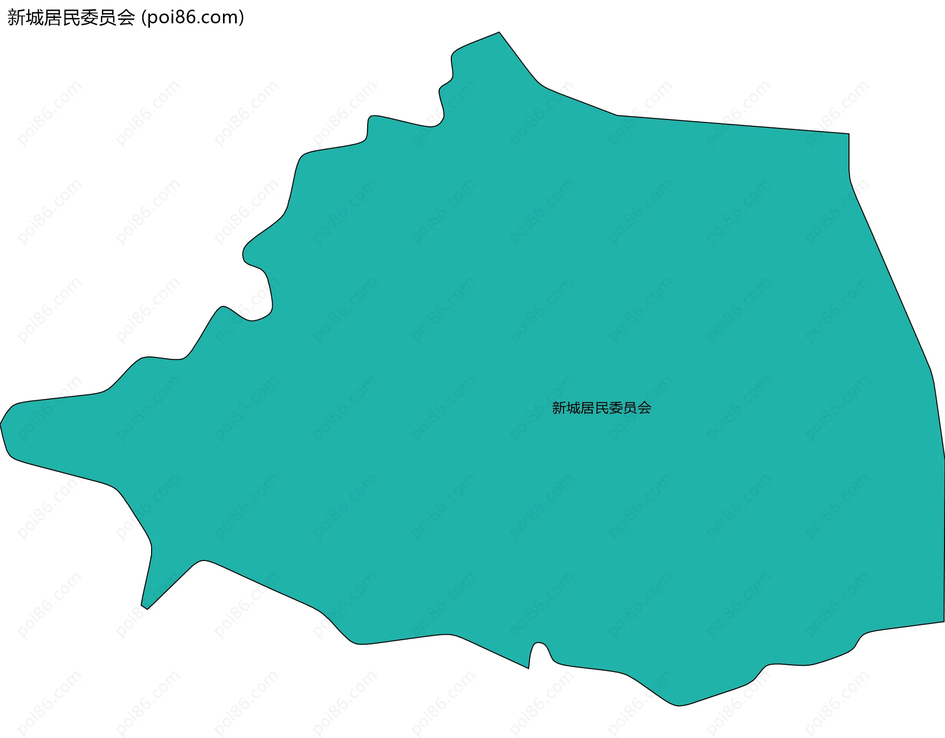 新城居民委员会边界地图