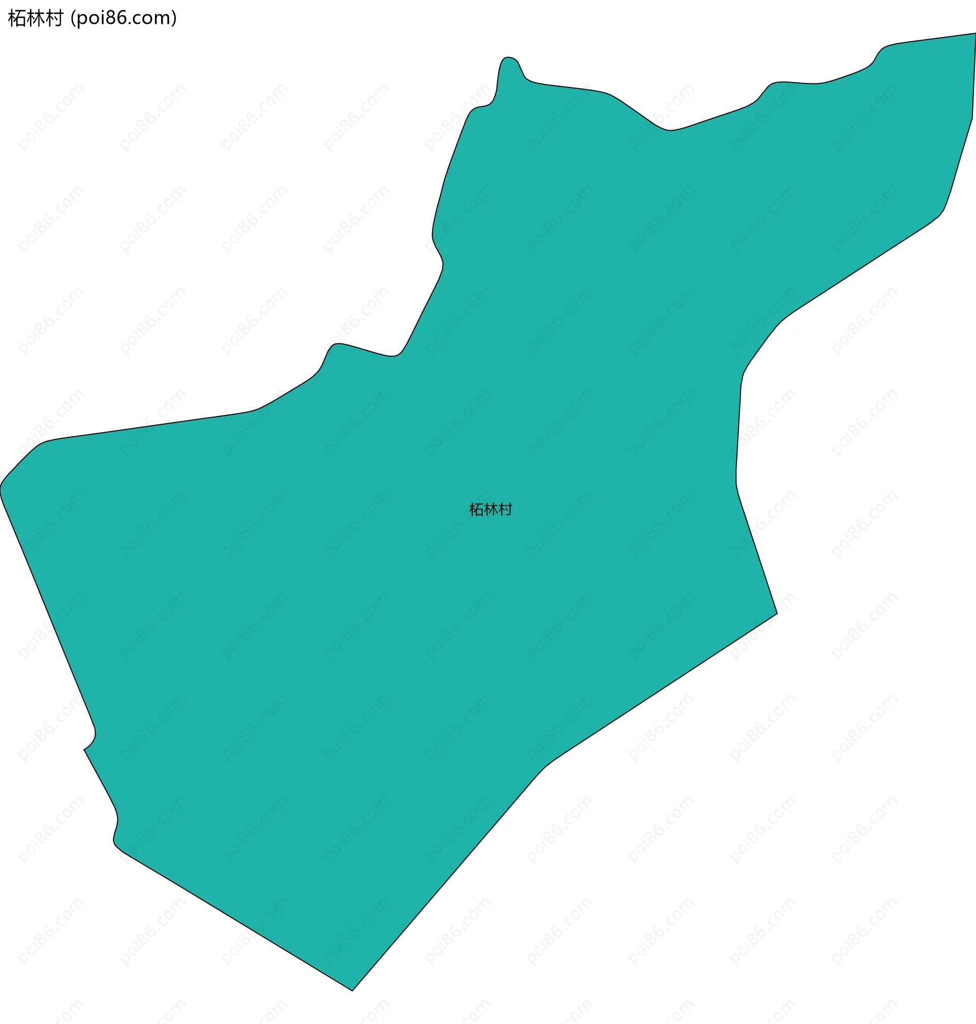 柘林村边界地图