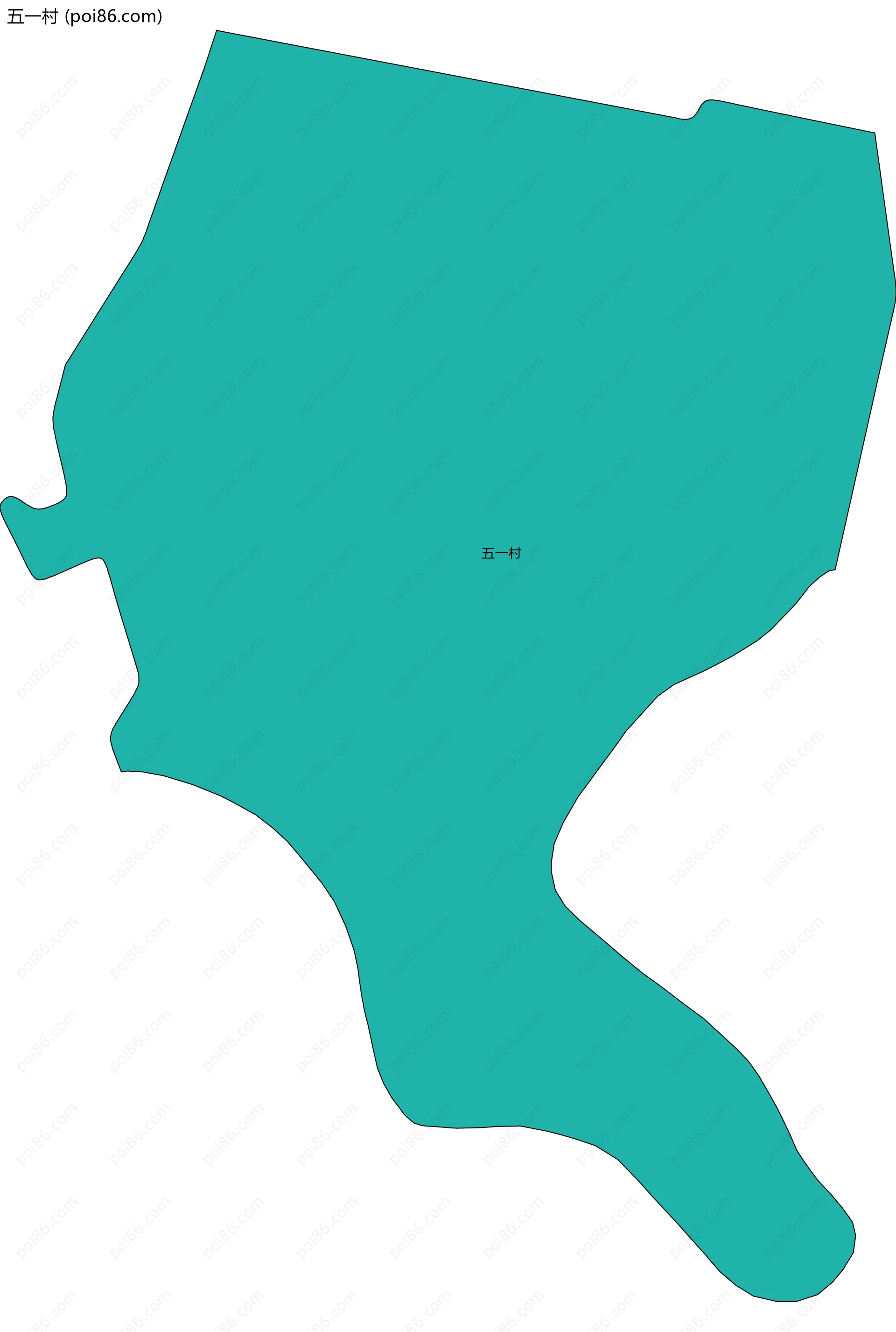 五一村边界地图