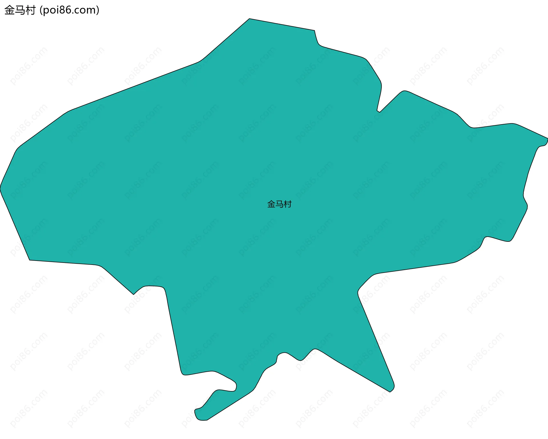 金马村边界地图