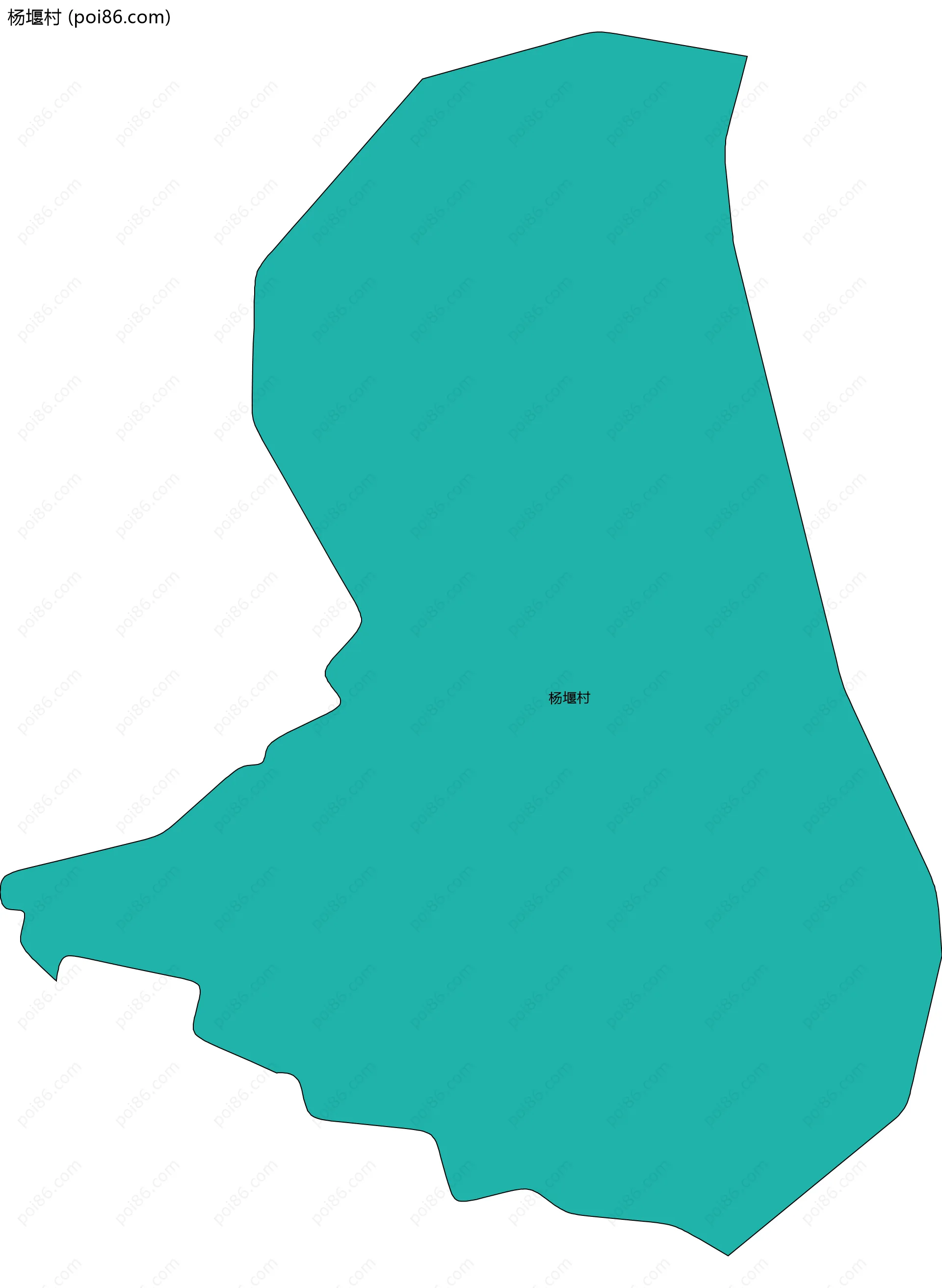 杨堰村边界地图