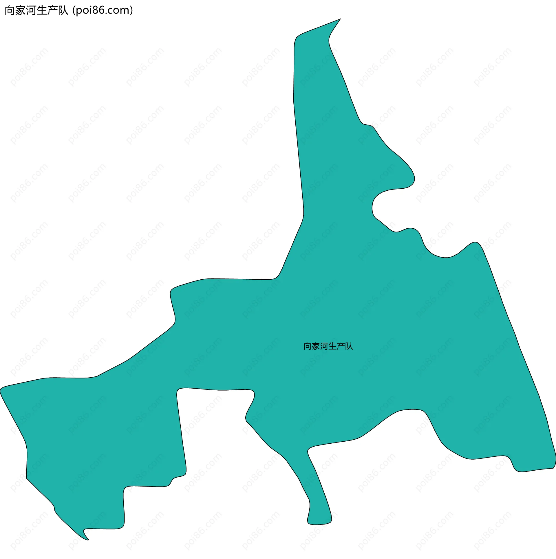 向家河生产队边界地图