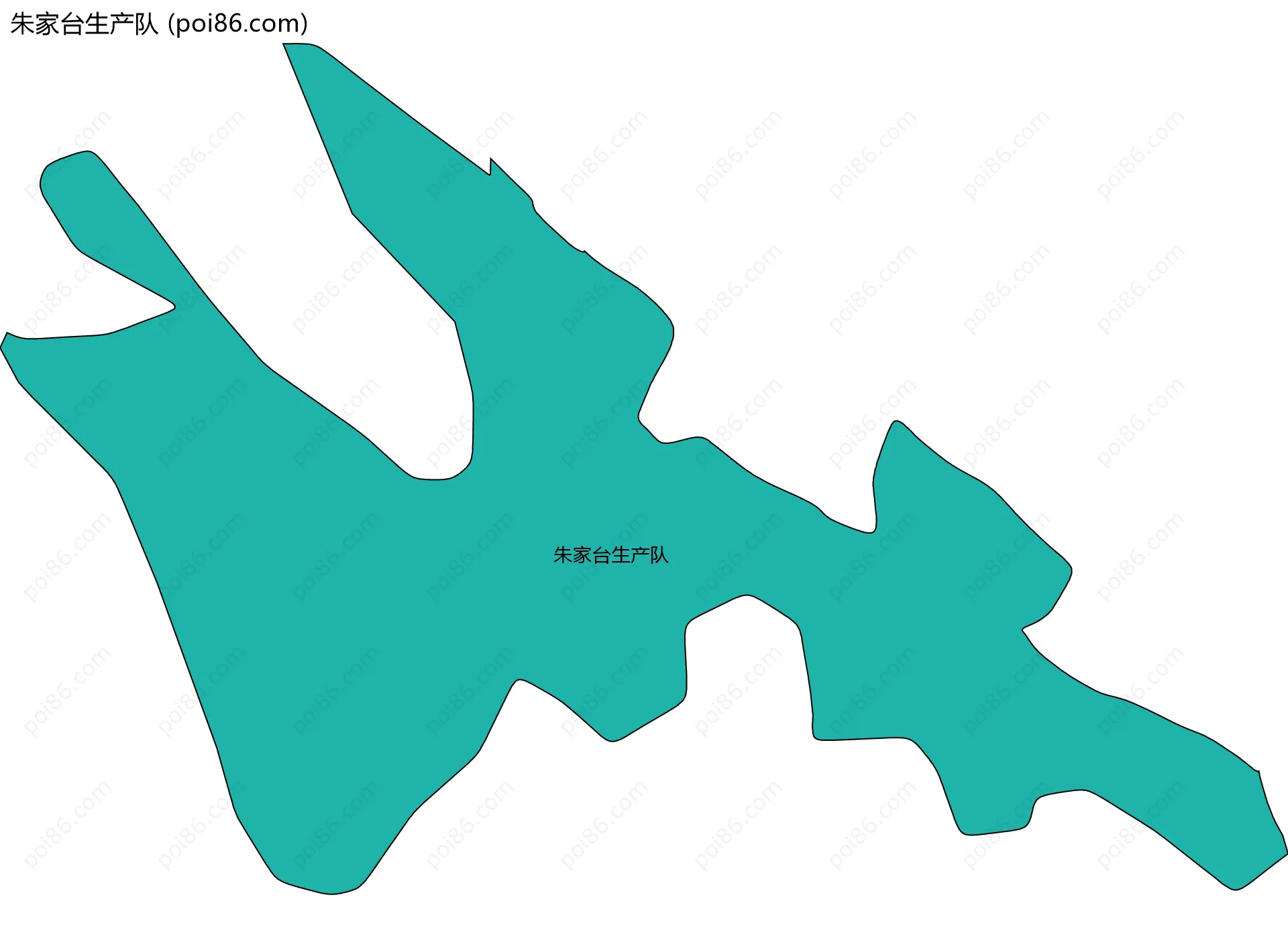 朱家台生产队边界地图