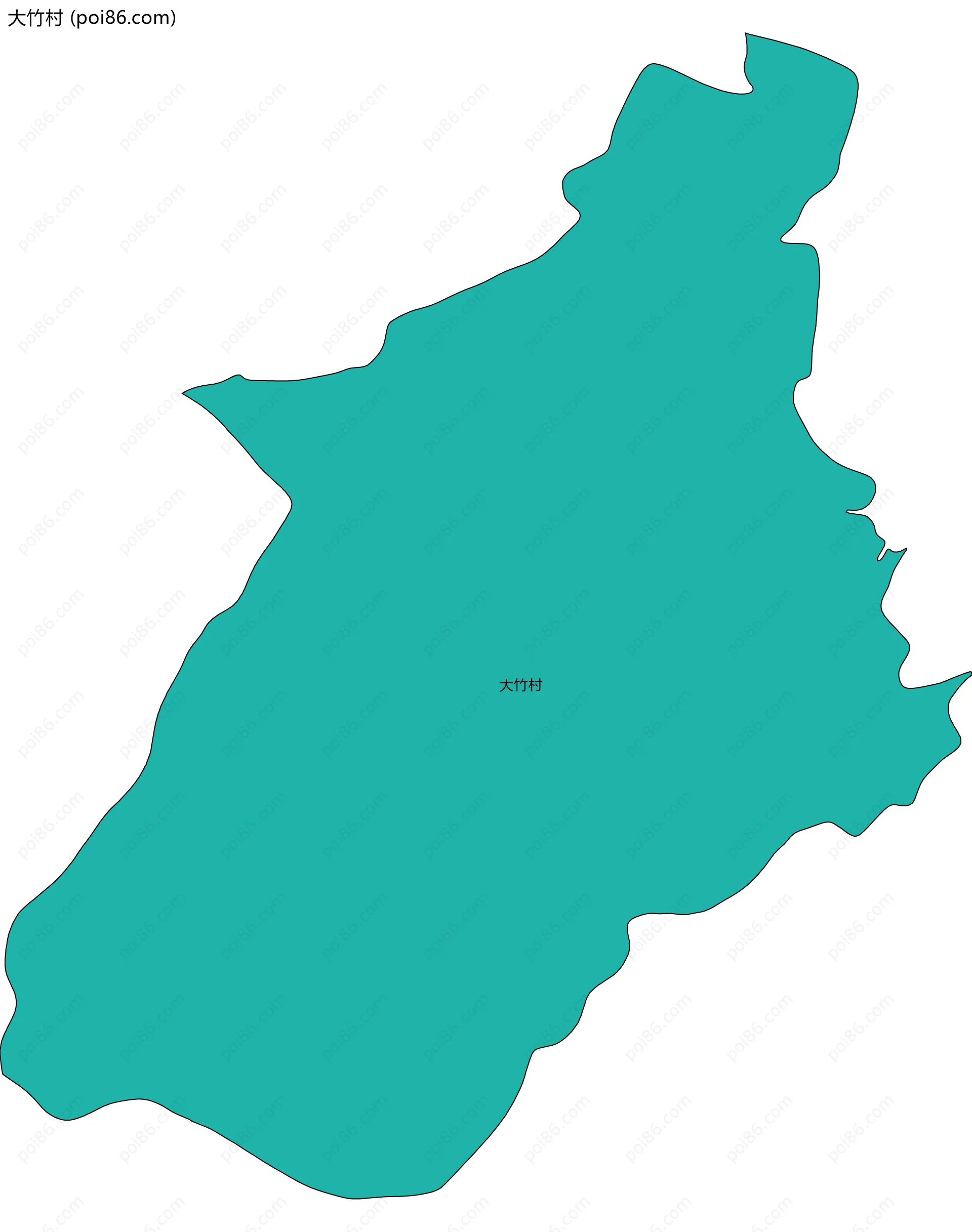 大竹村边界地图