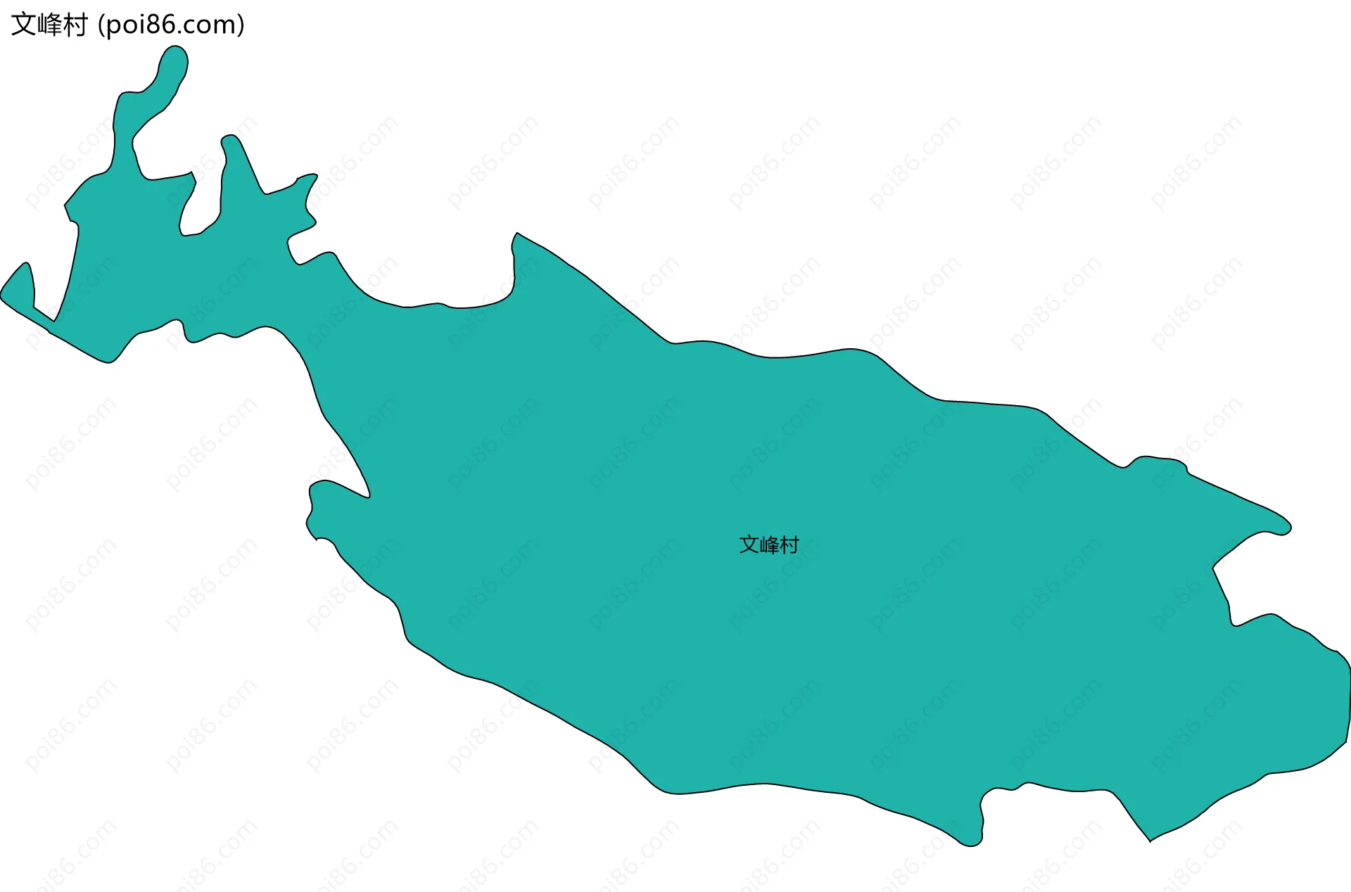 文峰村边界地图