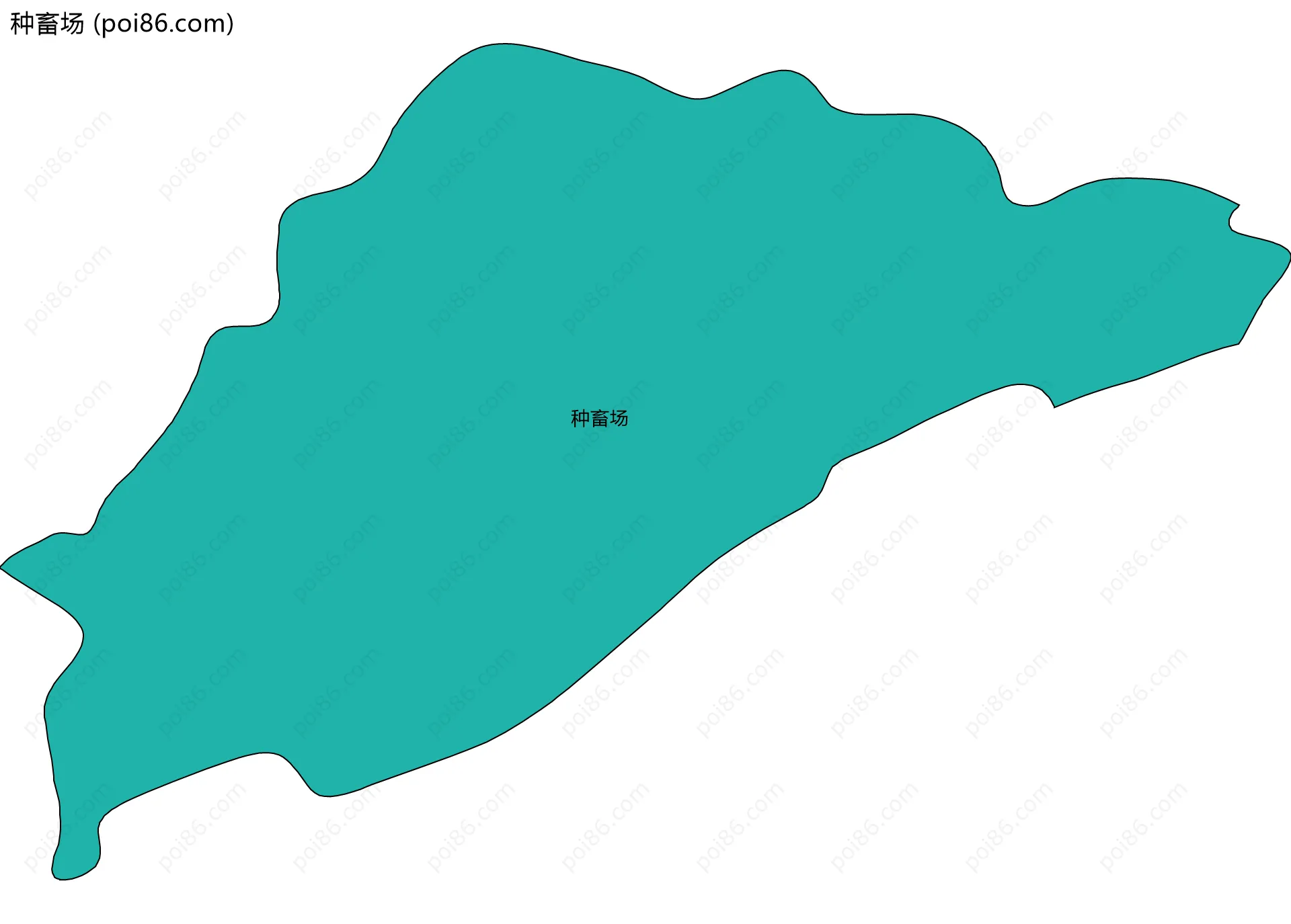 种畜场边界地图