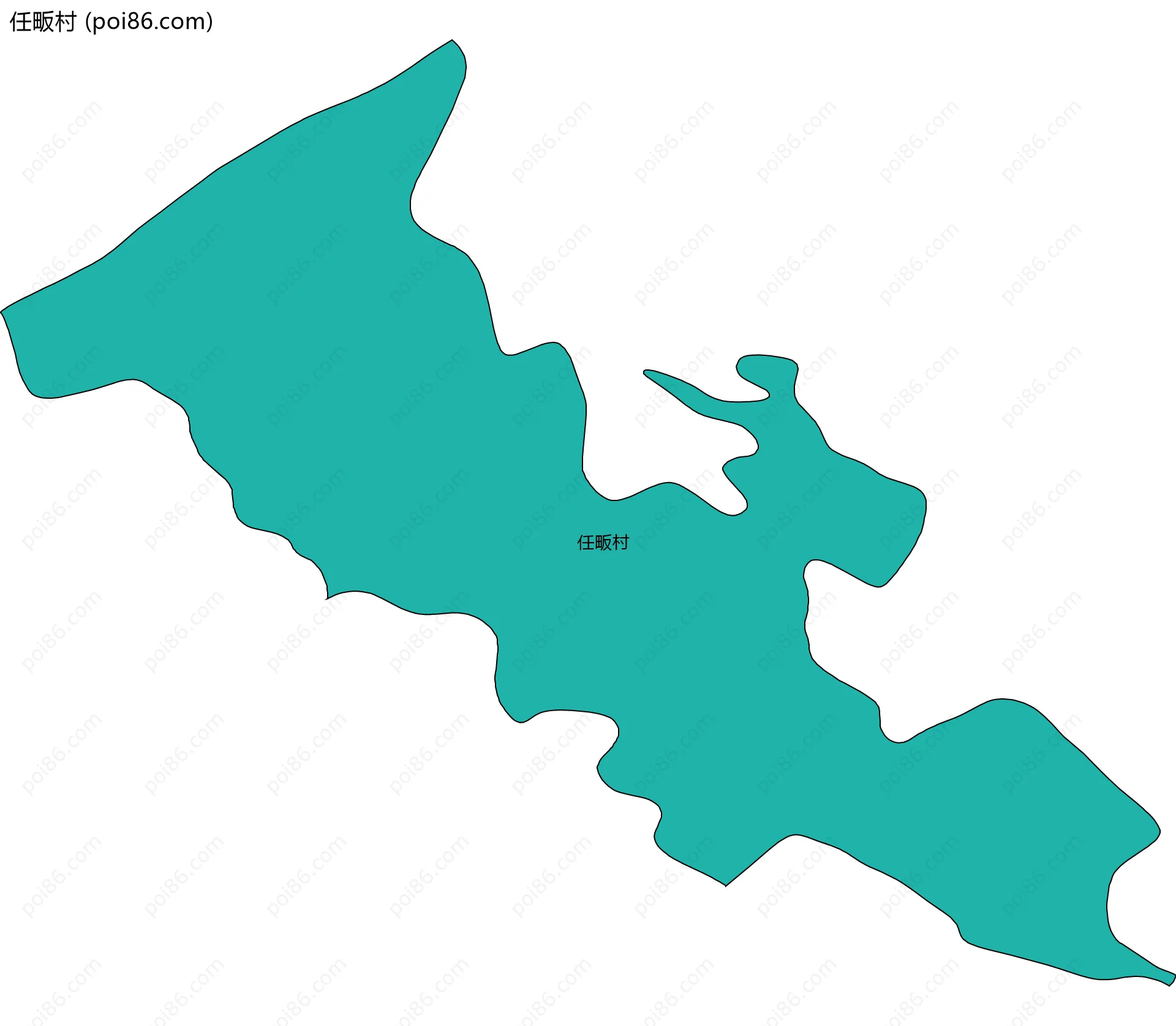 任畈村边界地图