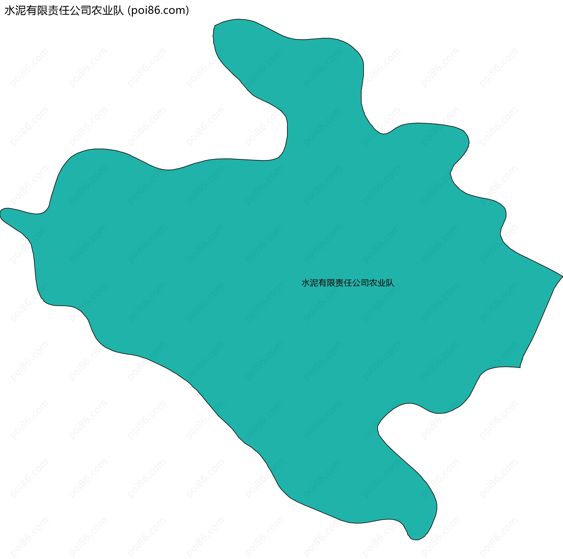 水泥有限责任公司农业队边界地图