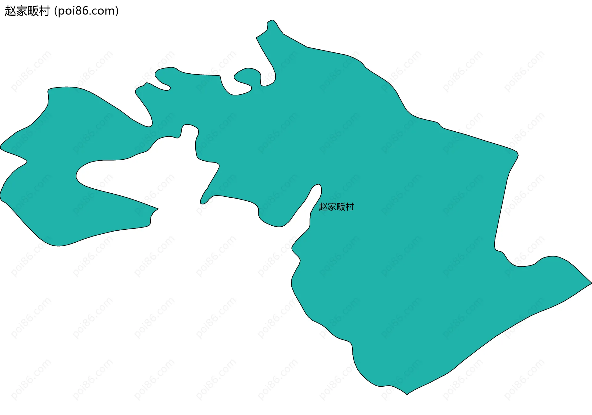 赵家畈村边界地图