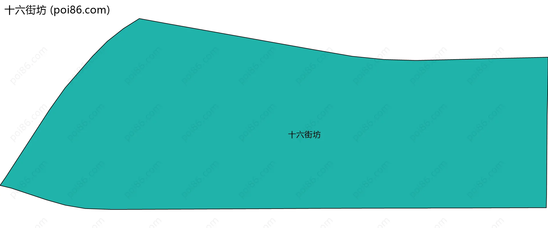 十六街坊边界地图