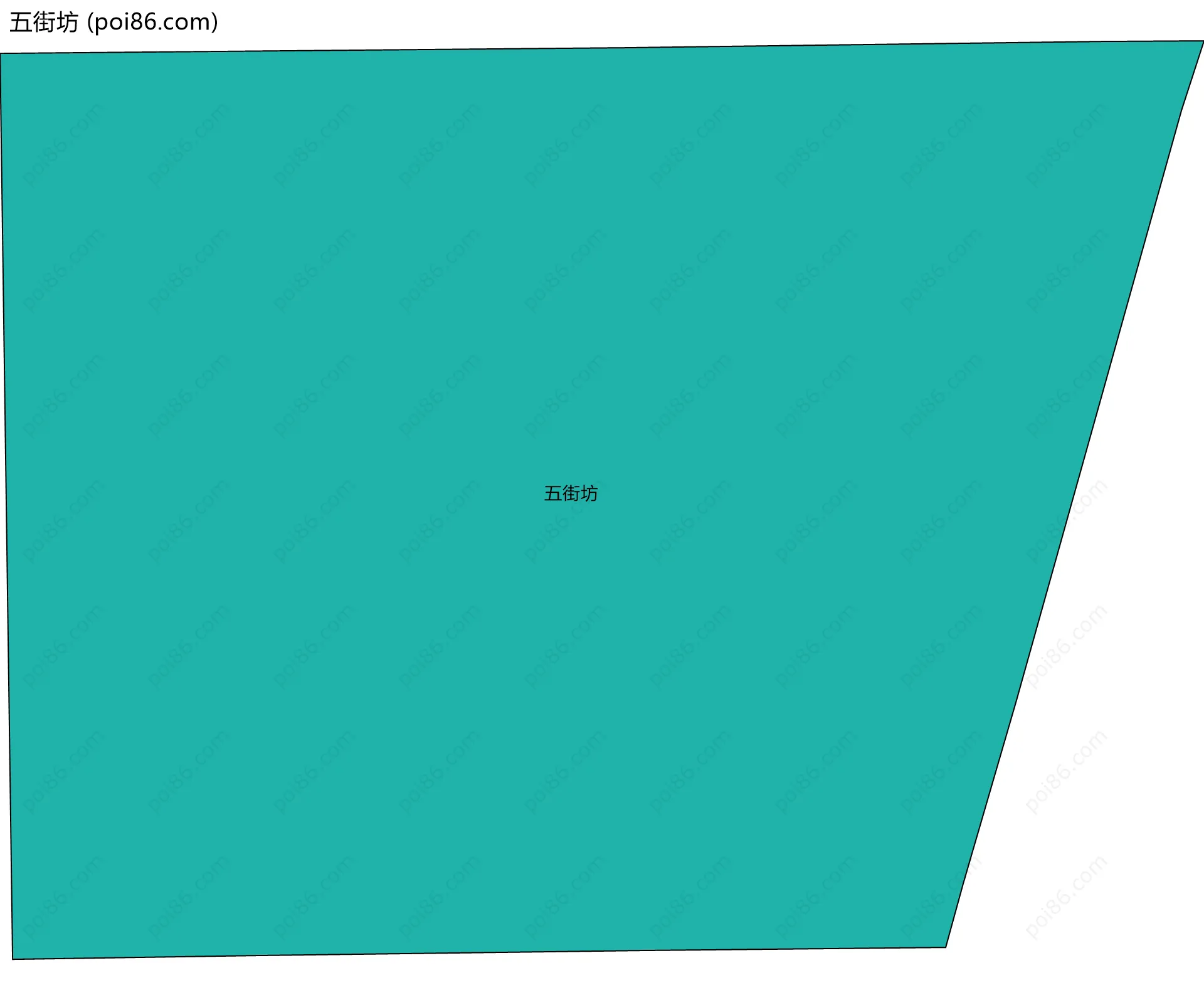 五街坊边界地图