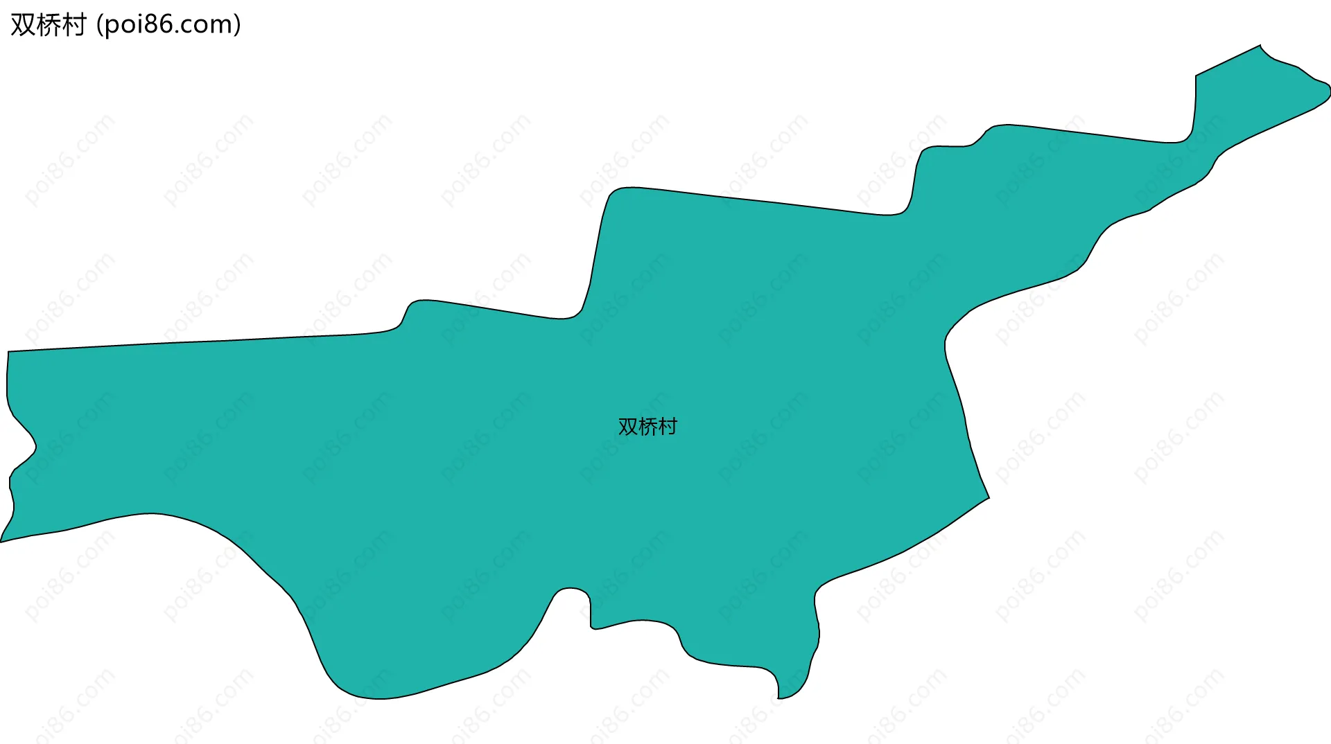 双桥村边界地图