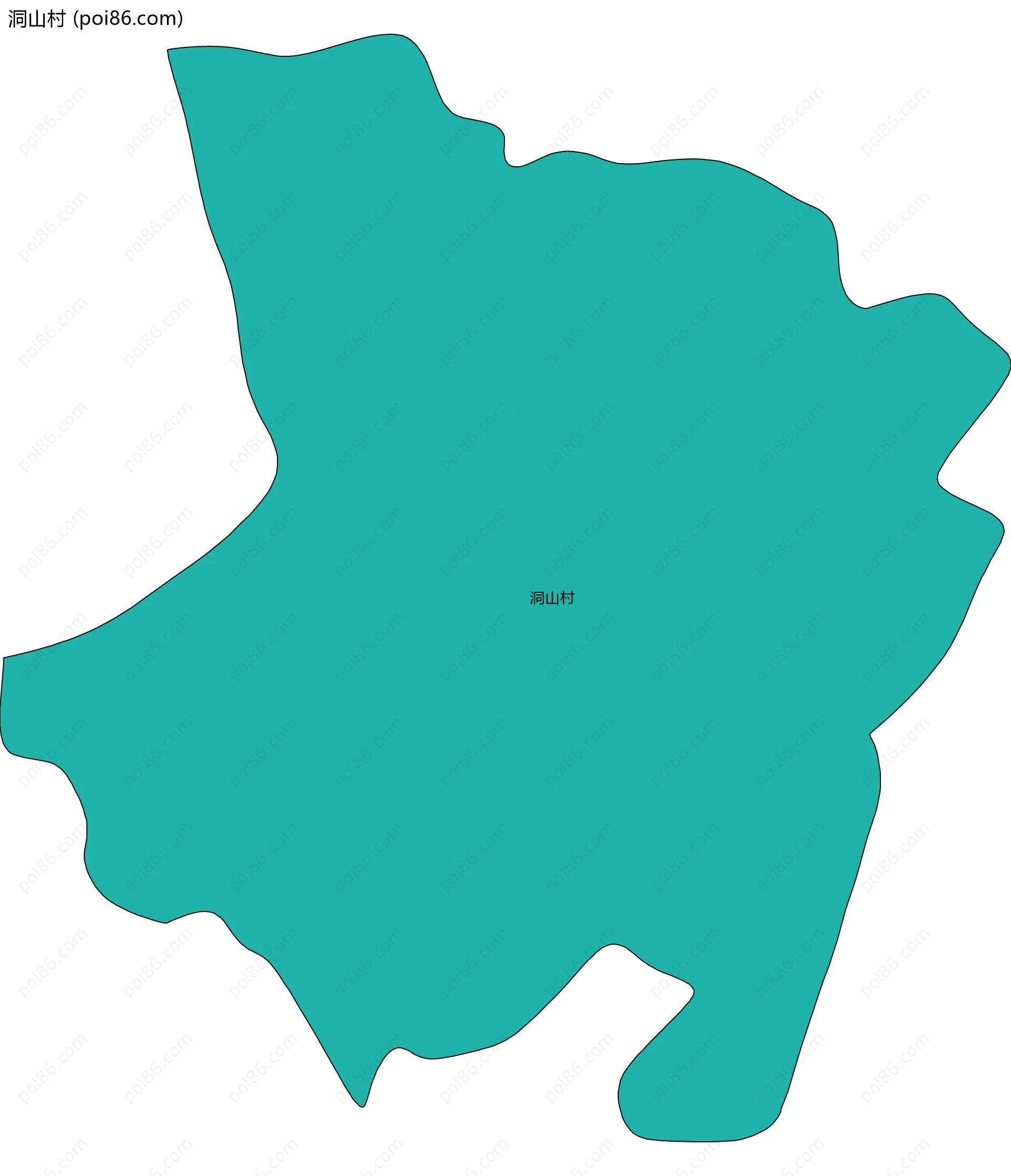 洞山村边界地图