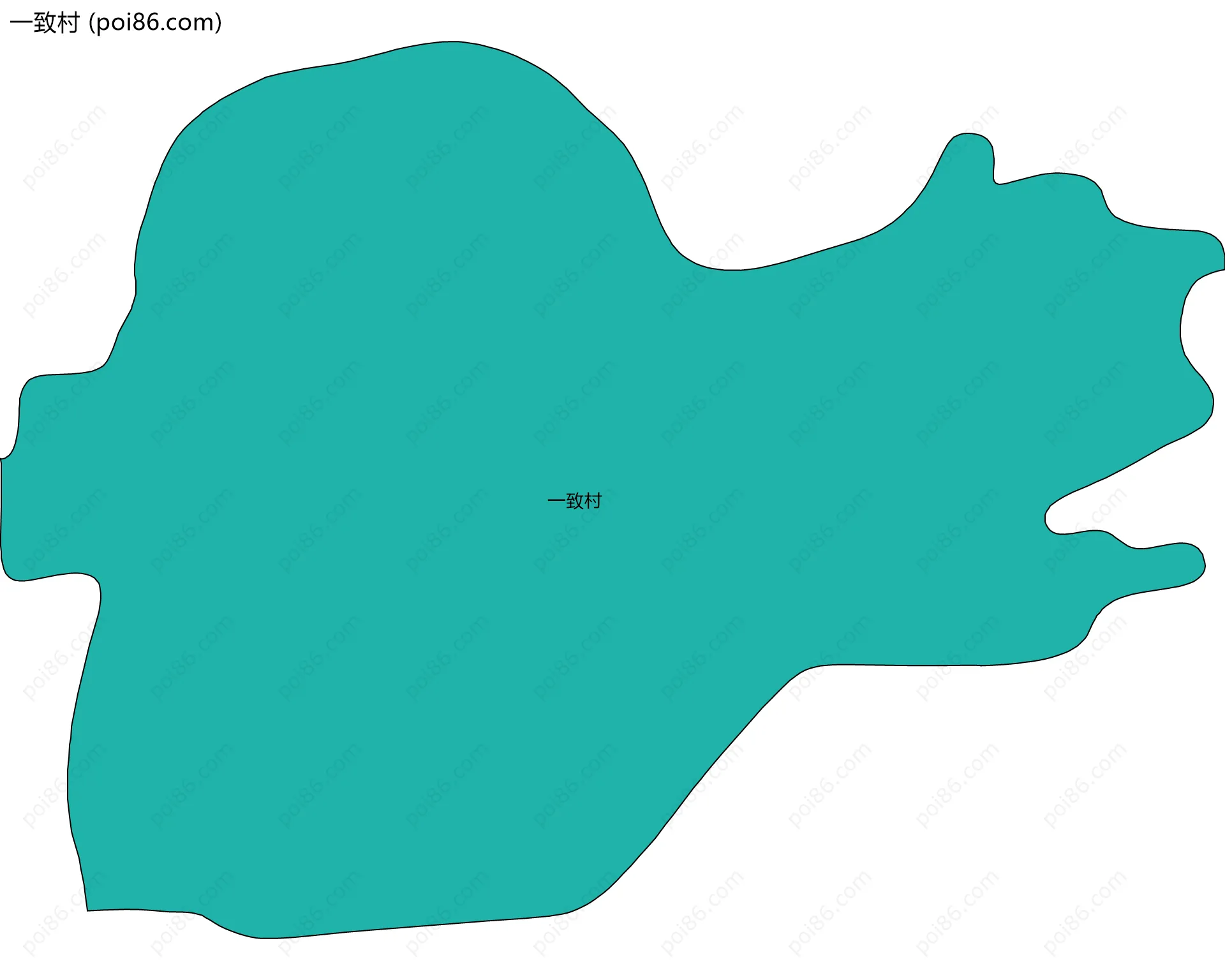 一致村边界地图