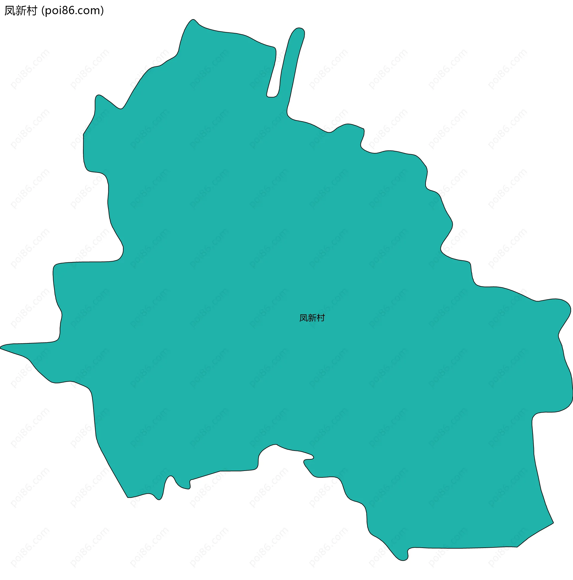 凤新村边界地图