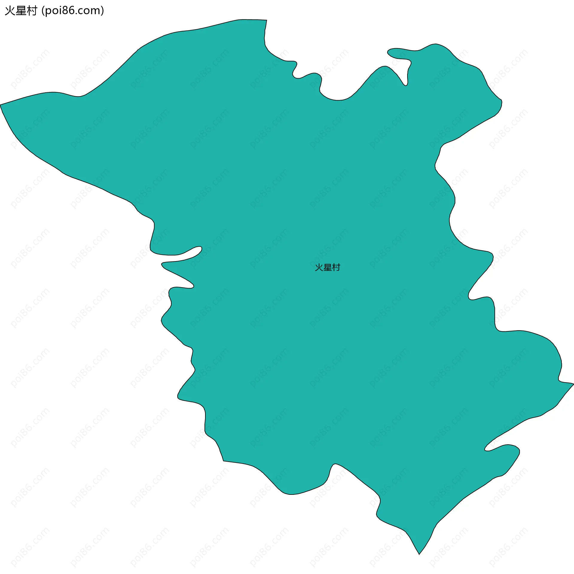 火星村边界地图